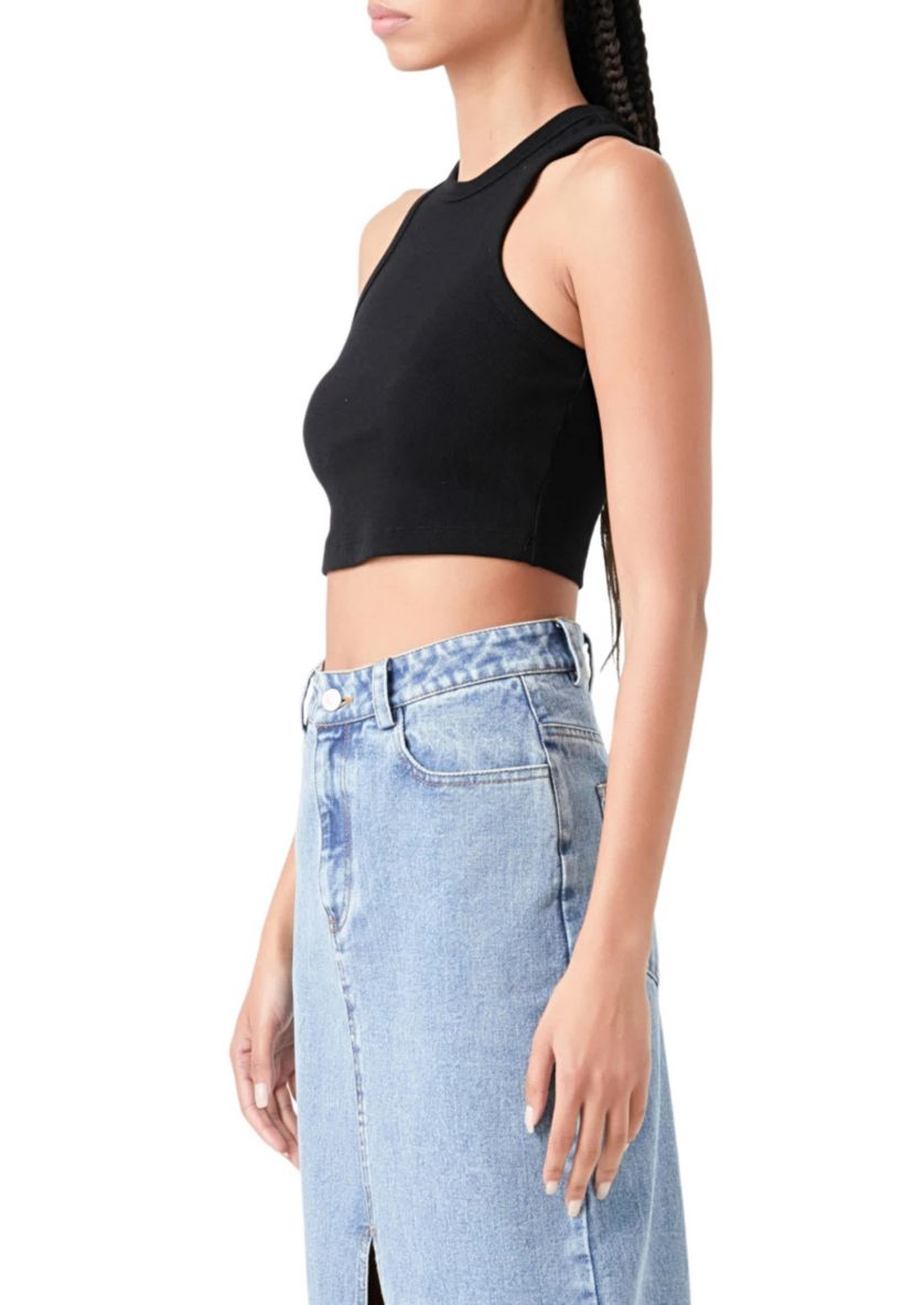 Crop Knit Tank Top