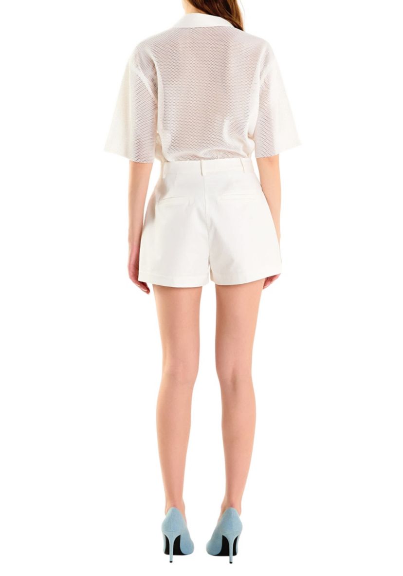 High-Waisted Shorts with Pockets