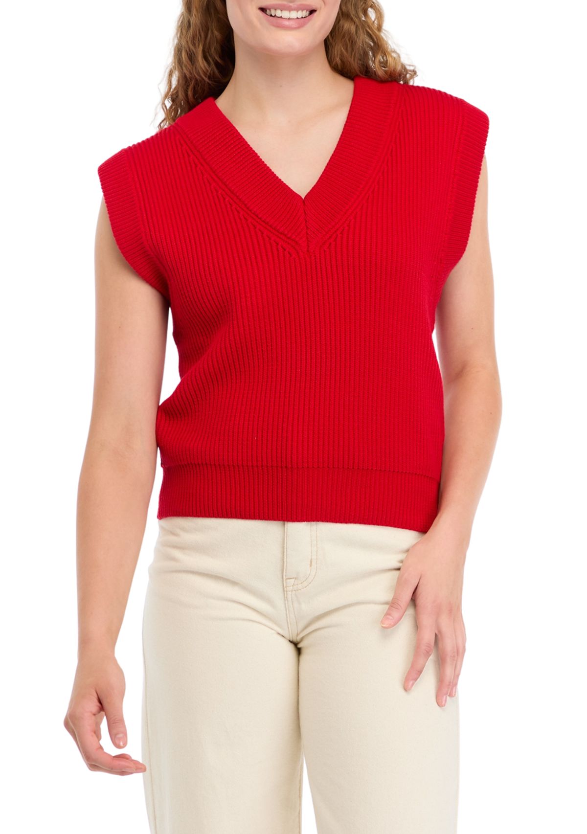 Womens V-Neck Knit Sweater Vest