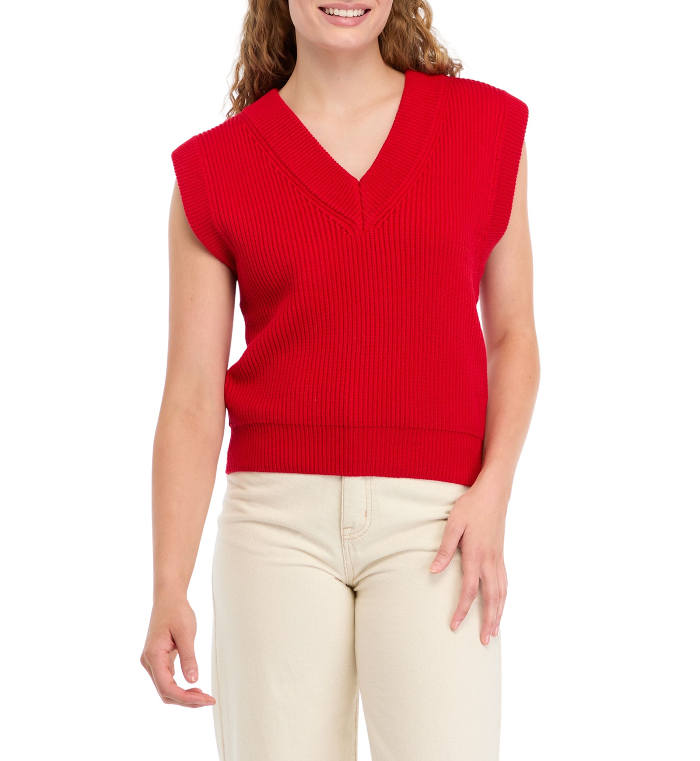 Womens V-Neck Knit Sweater Vest