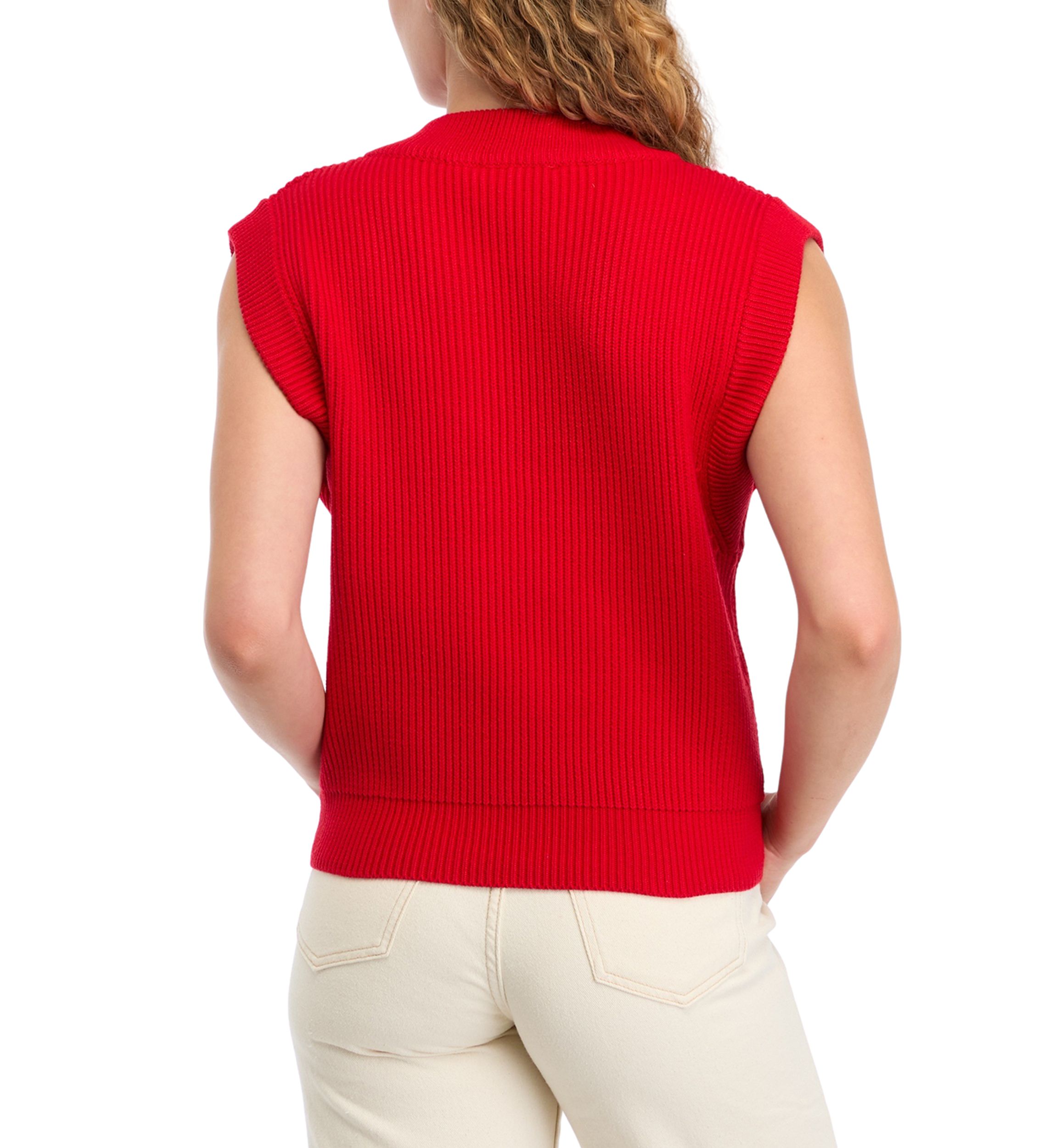 Womens V-Neck Knit Sweater Vest