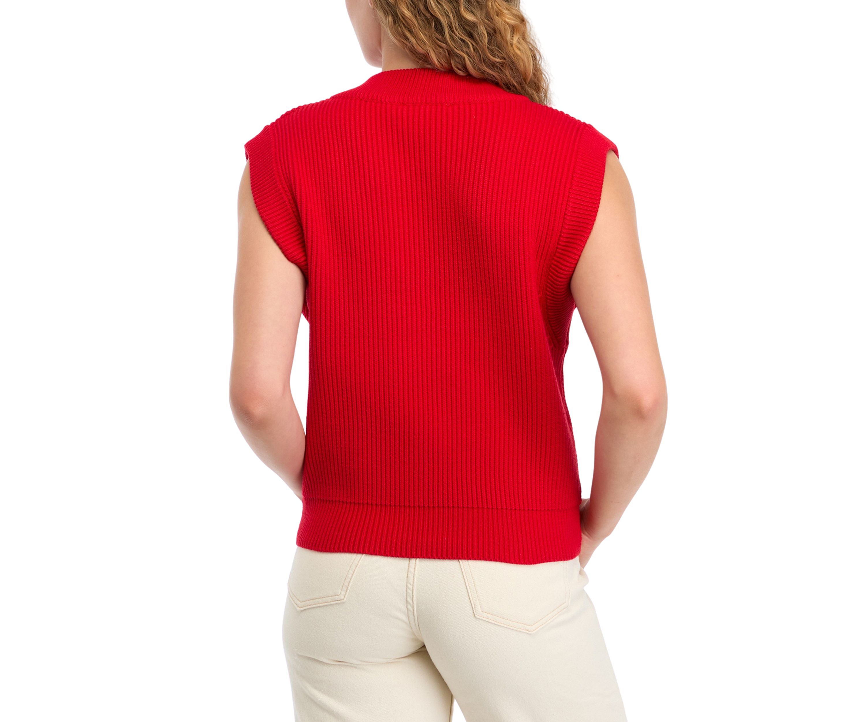Womens V-Neck Knit Sweater Vest