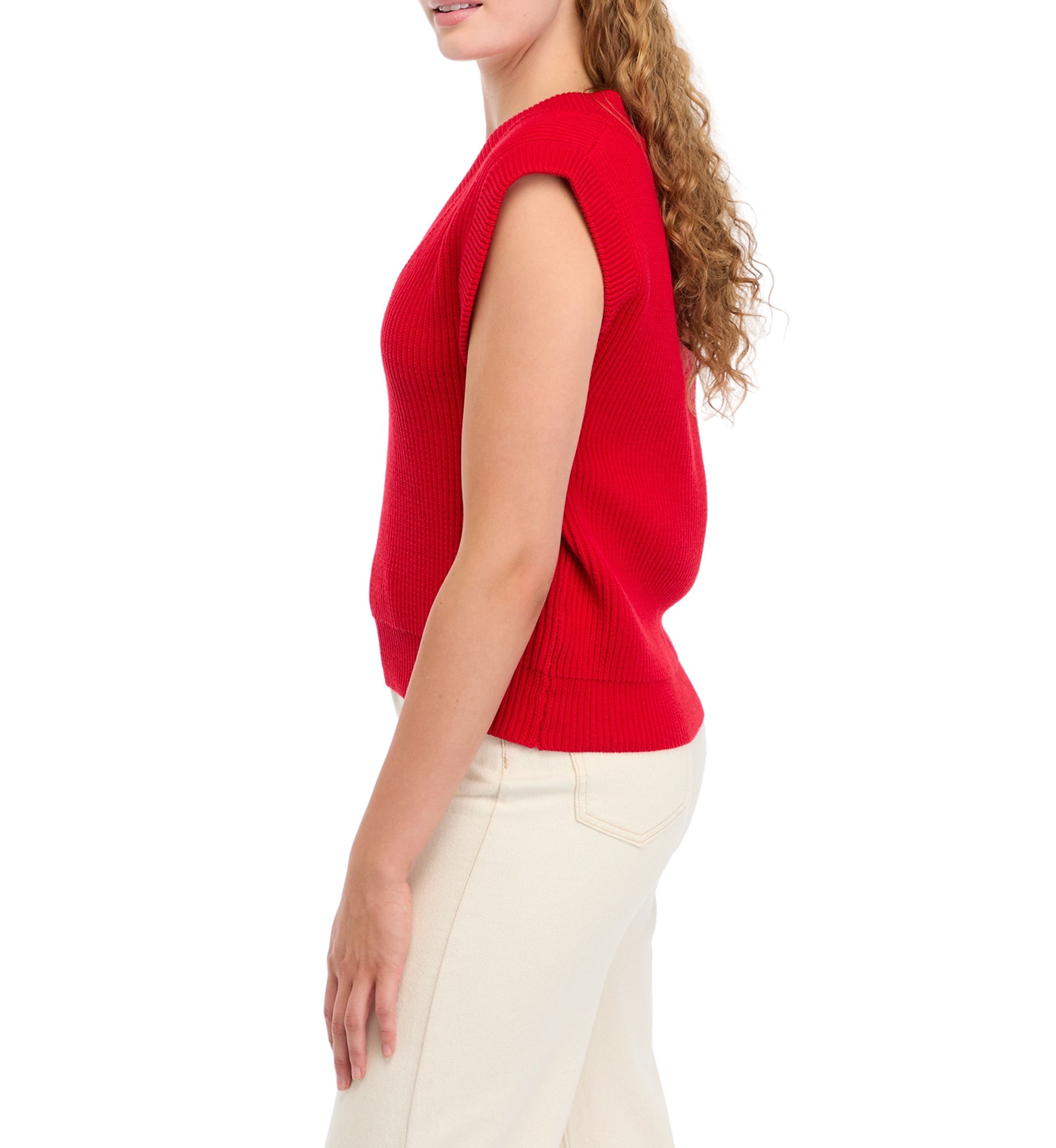 Womens V-Neck Knit Sweater Vest