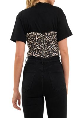 Leopard Cropped Top