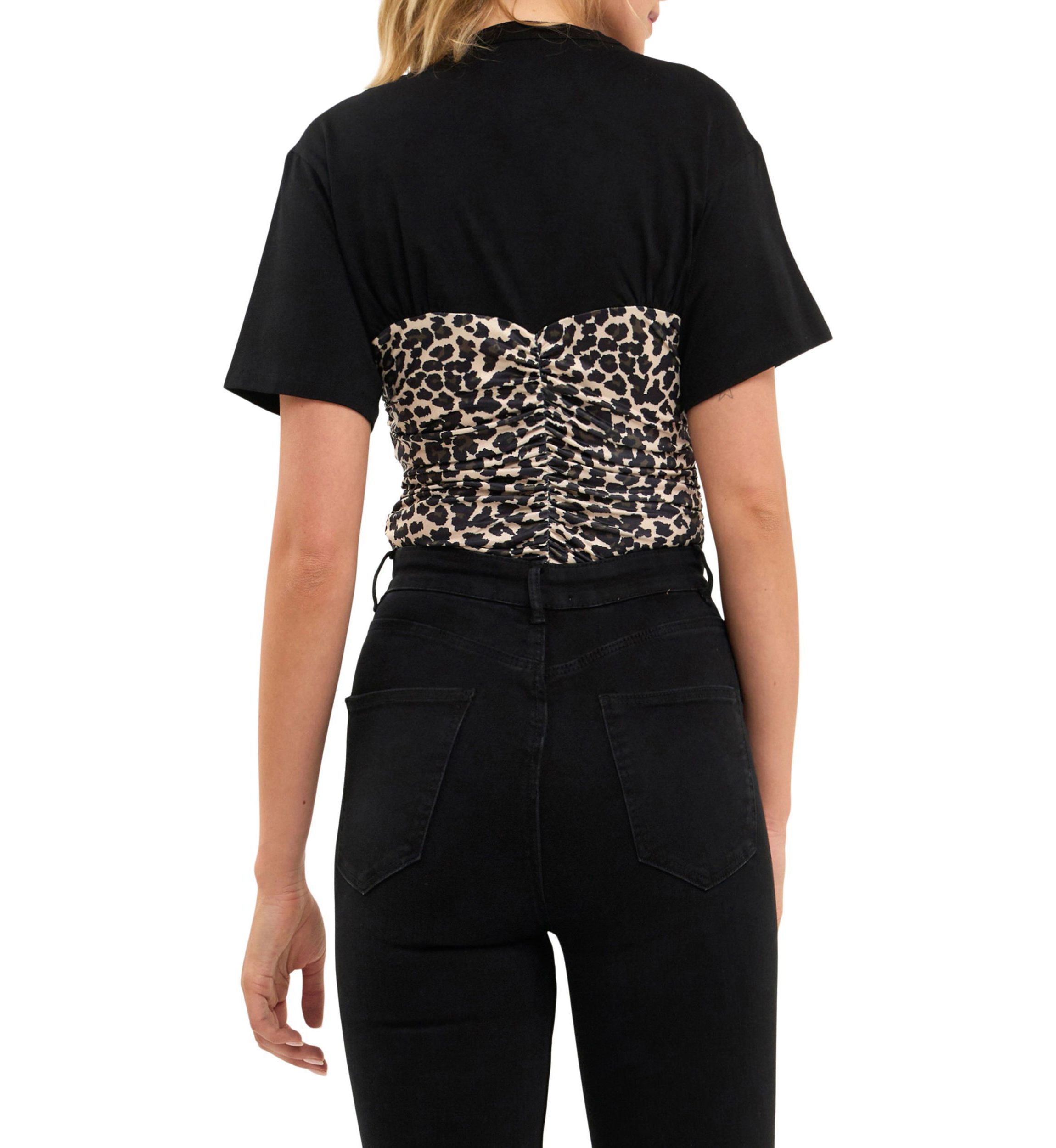Leopard Cropped Top