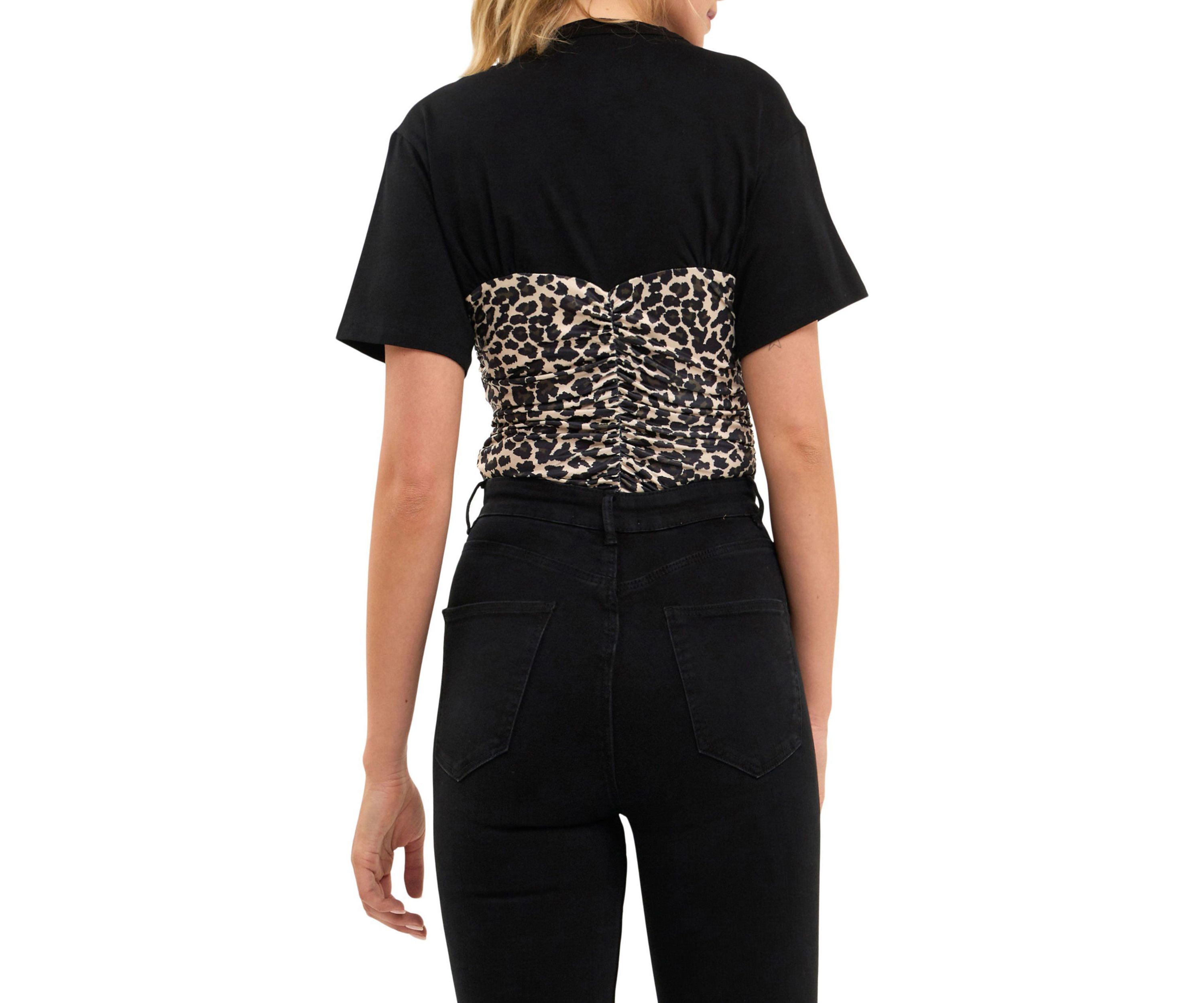 Leopard Cropped Top