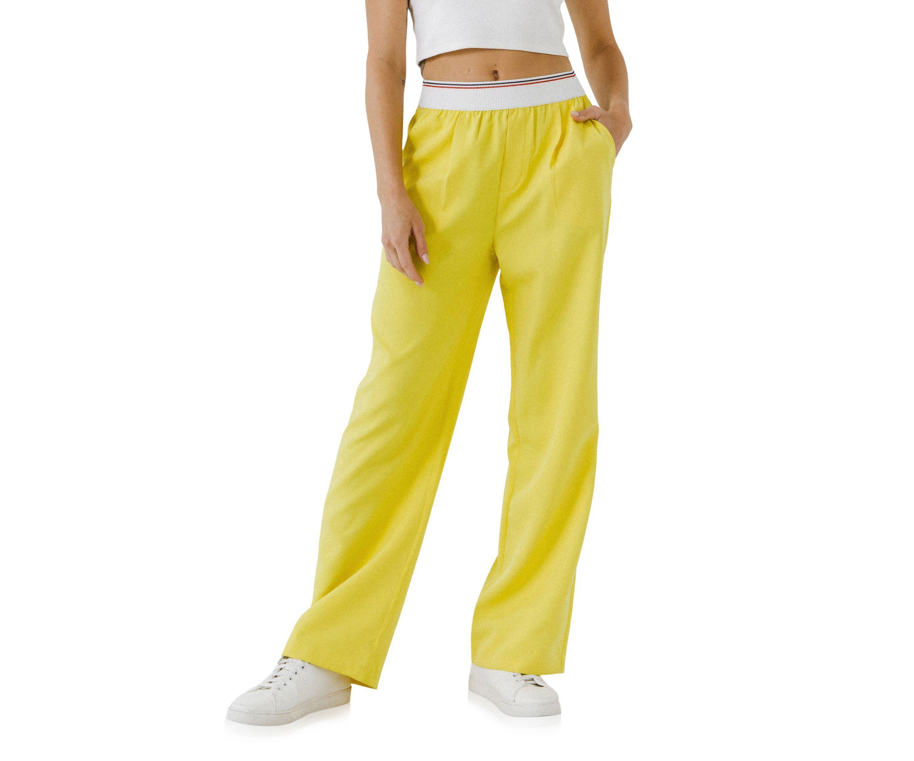 Elastic Wide Pants