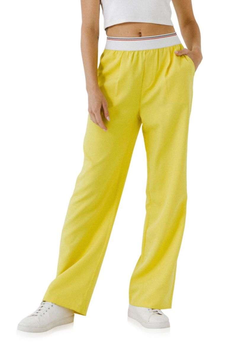 Elastic Wide Pants
