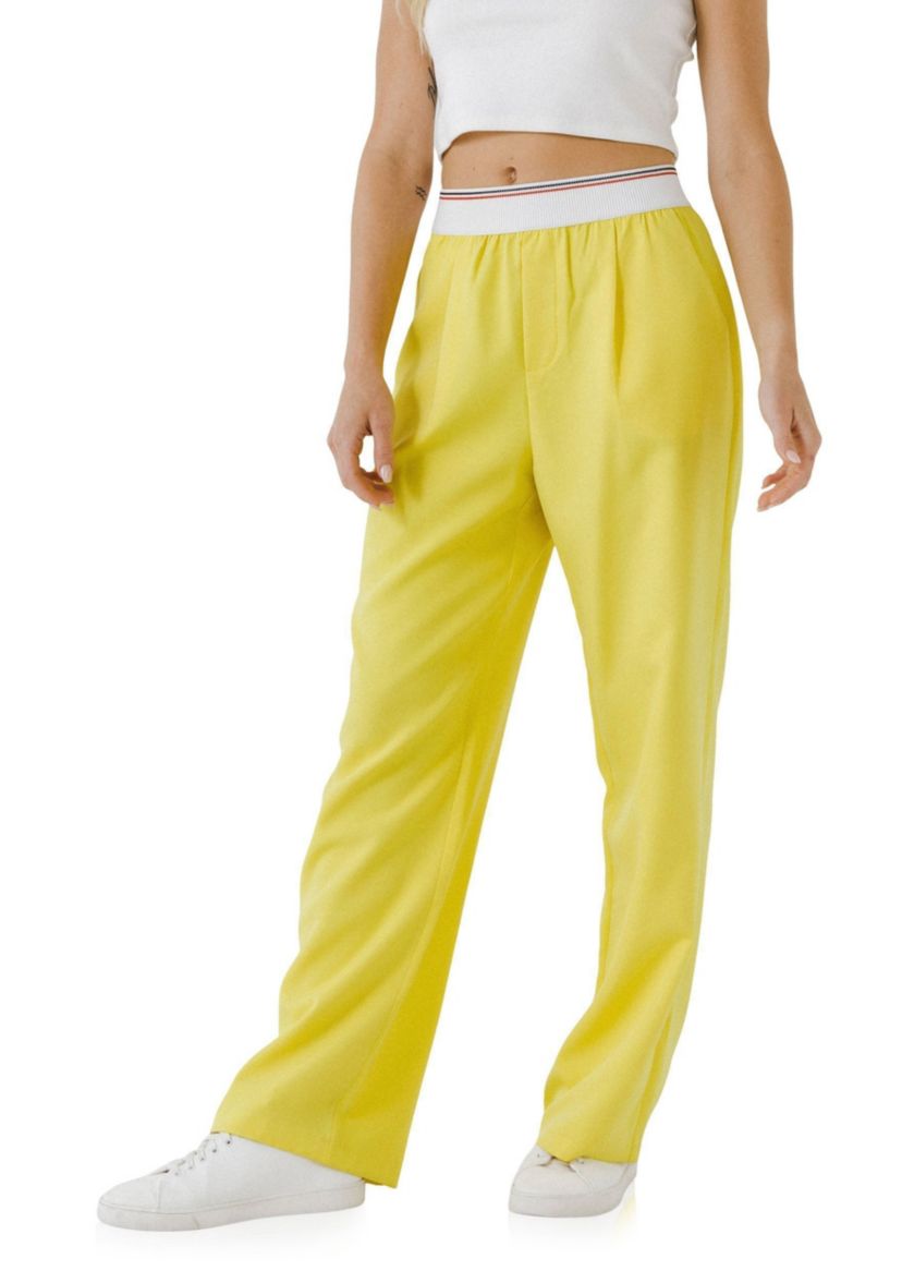 Elastic Wide Pants