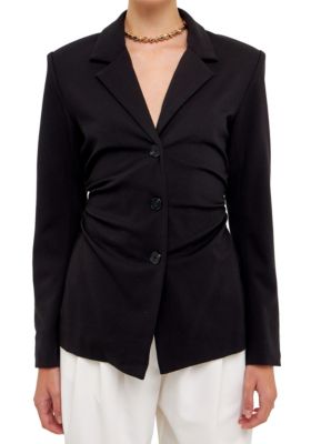 Ruched Blazer