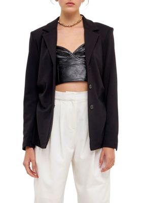 Ruched Blazer