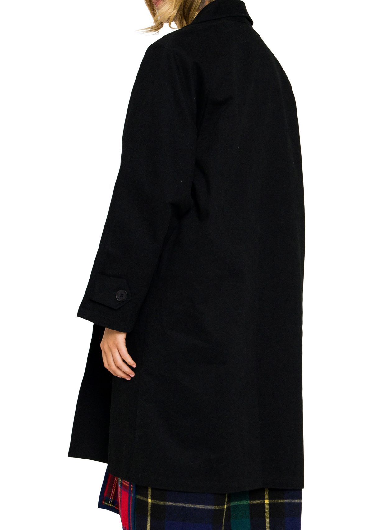 Reversible Check Long Coat