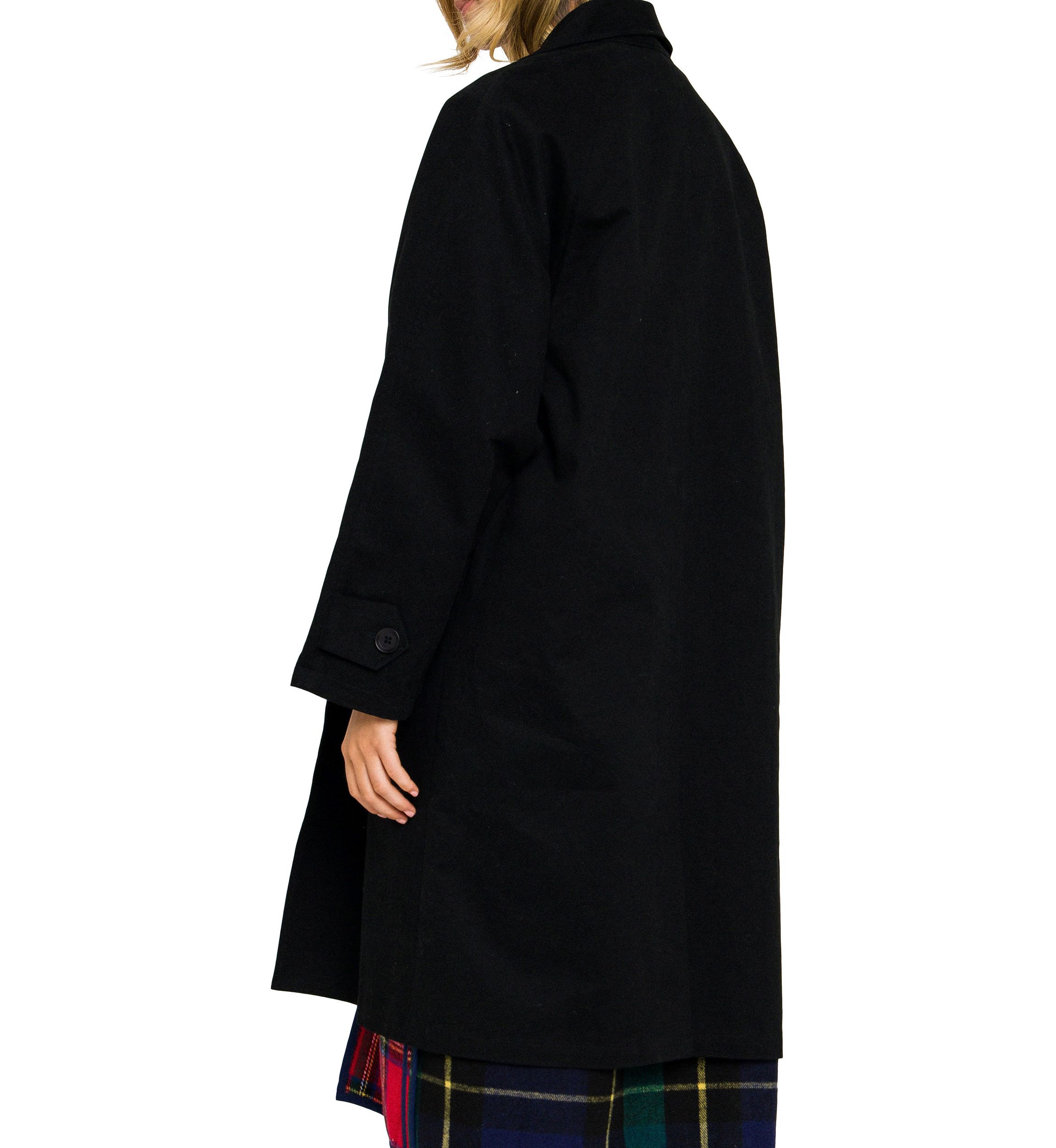 Reversible Check Long Coat