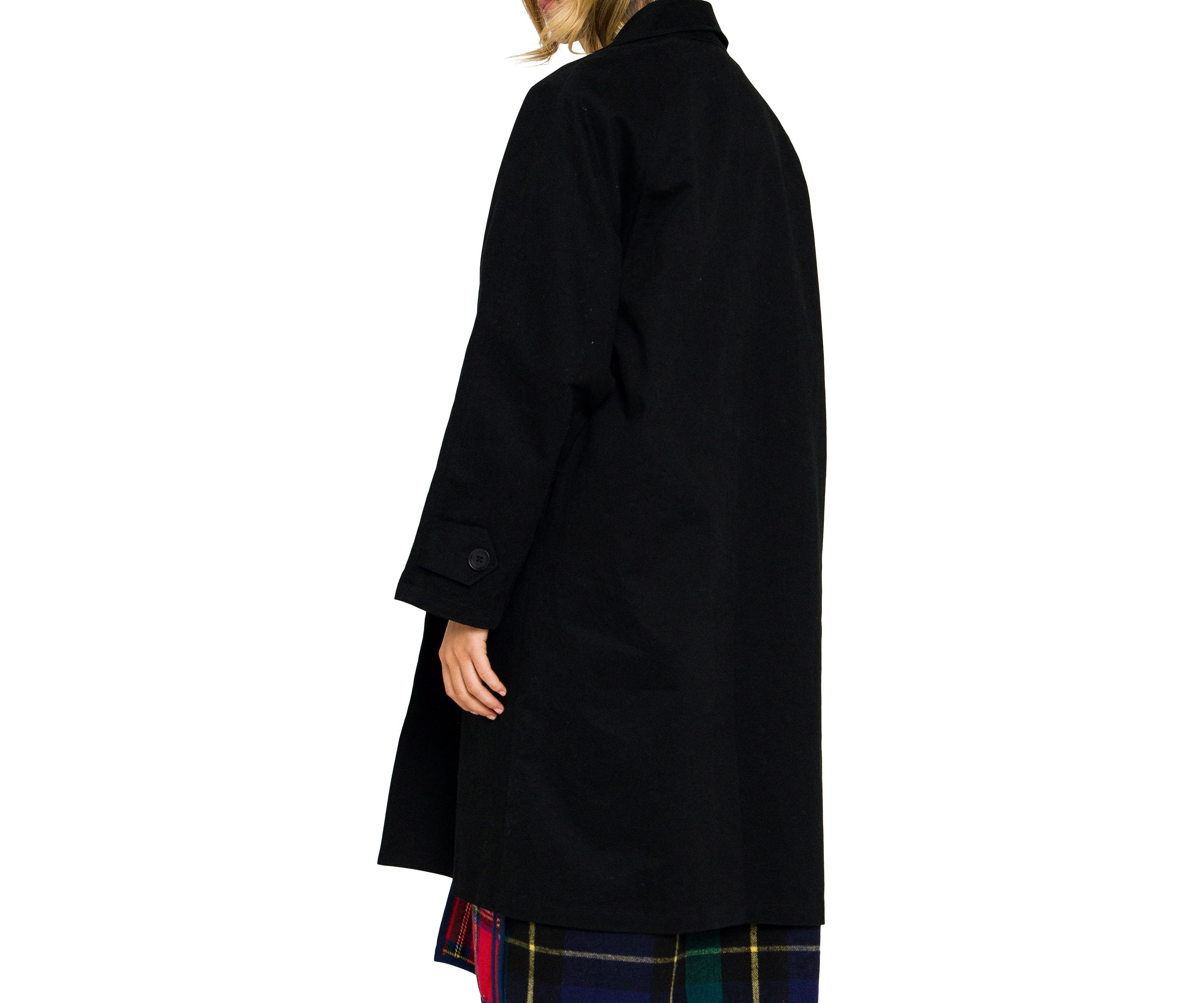 Reversible Check Long Coat