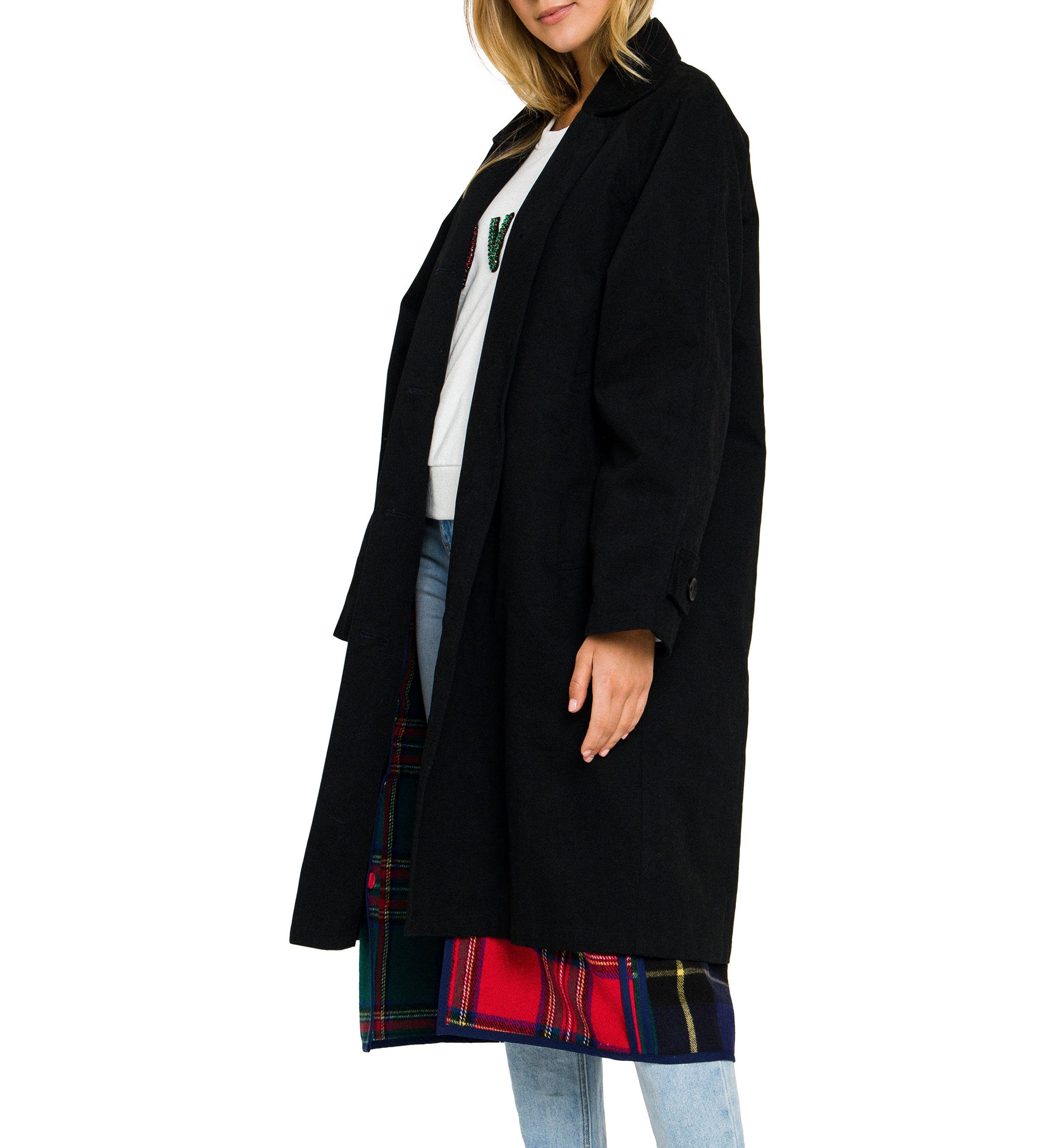 Reversible Check Long Coat
