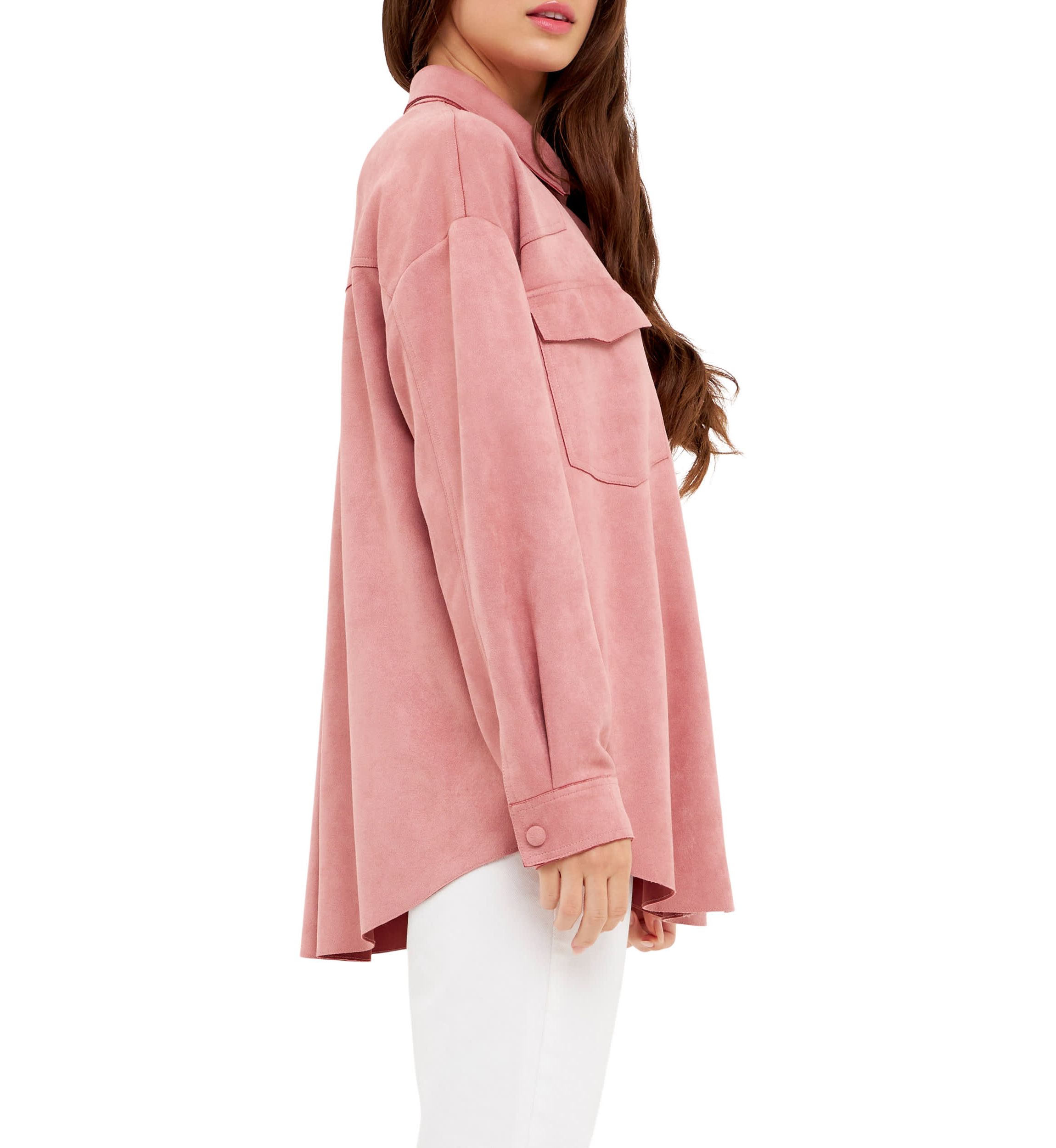 Suede Oversized Shirts
