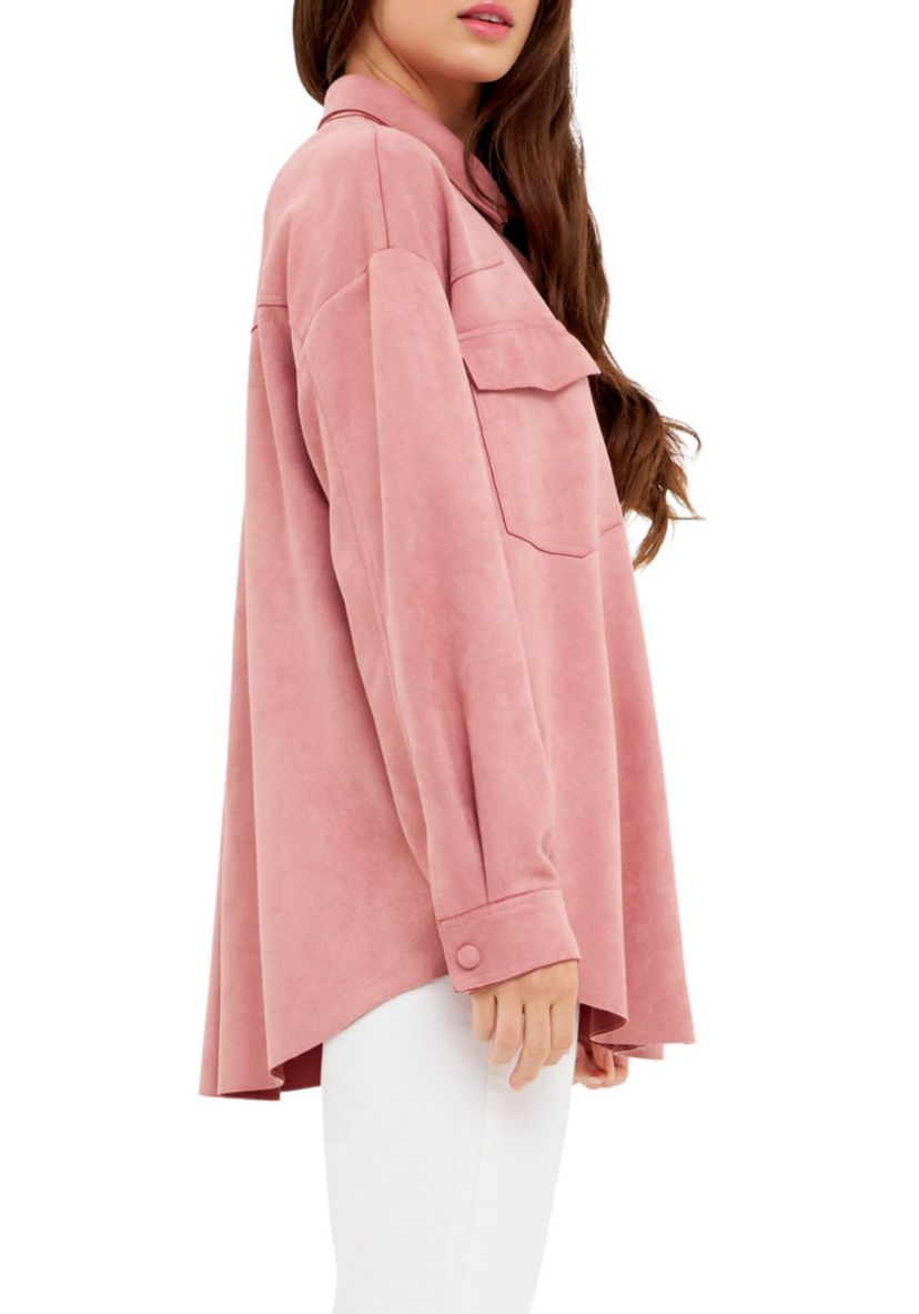 Suede Oversized Shirts