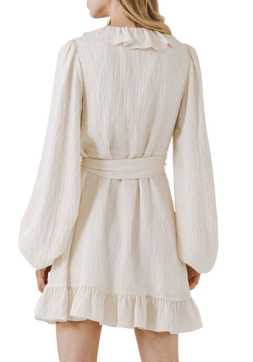 Ruffled Wrap Dress