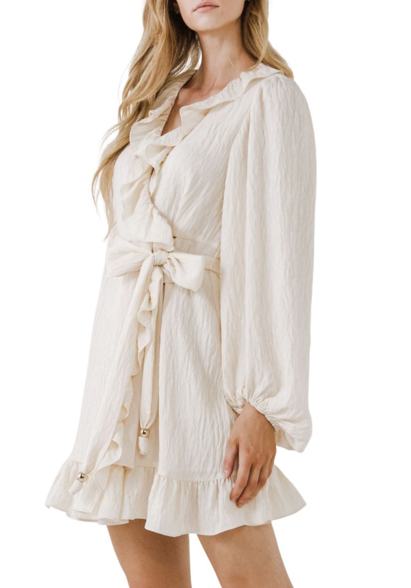 Ruffled Wrap Dress