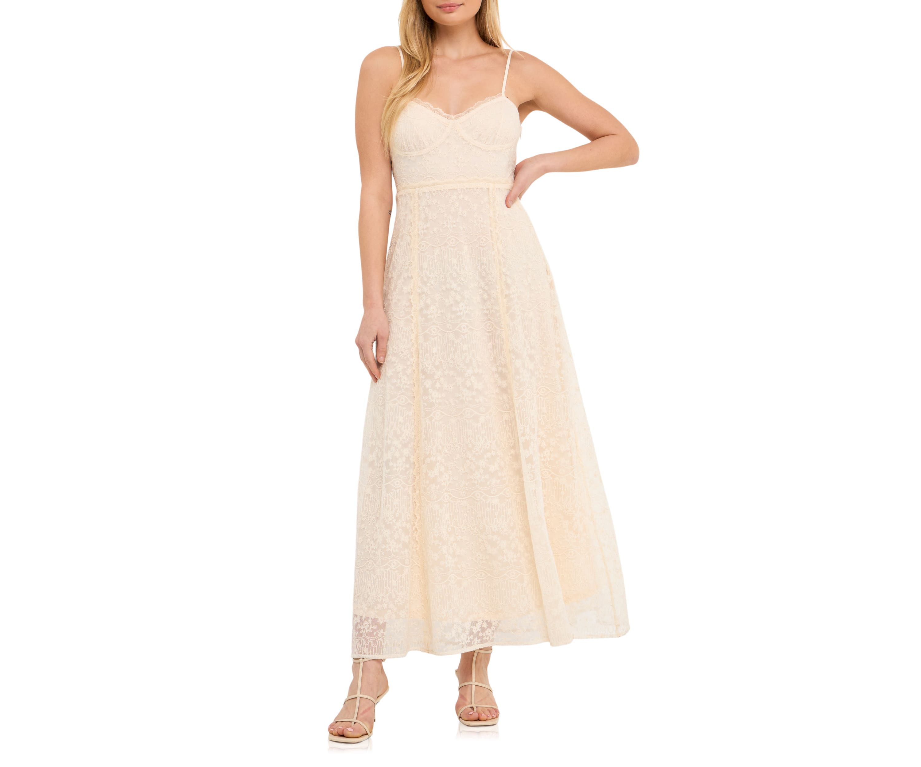 Embroidered Lace Camisole Dress