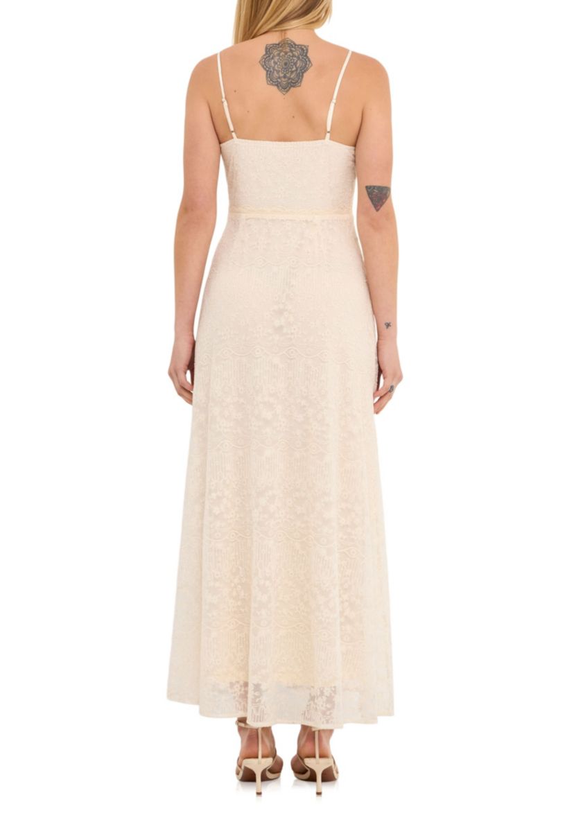 Embroidered Lace Camisole Dress