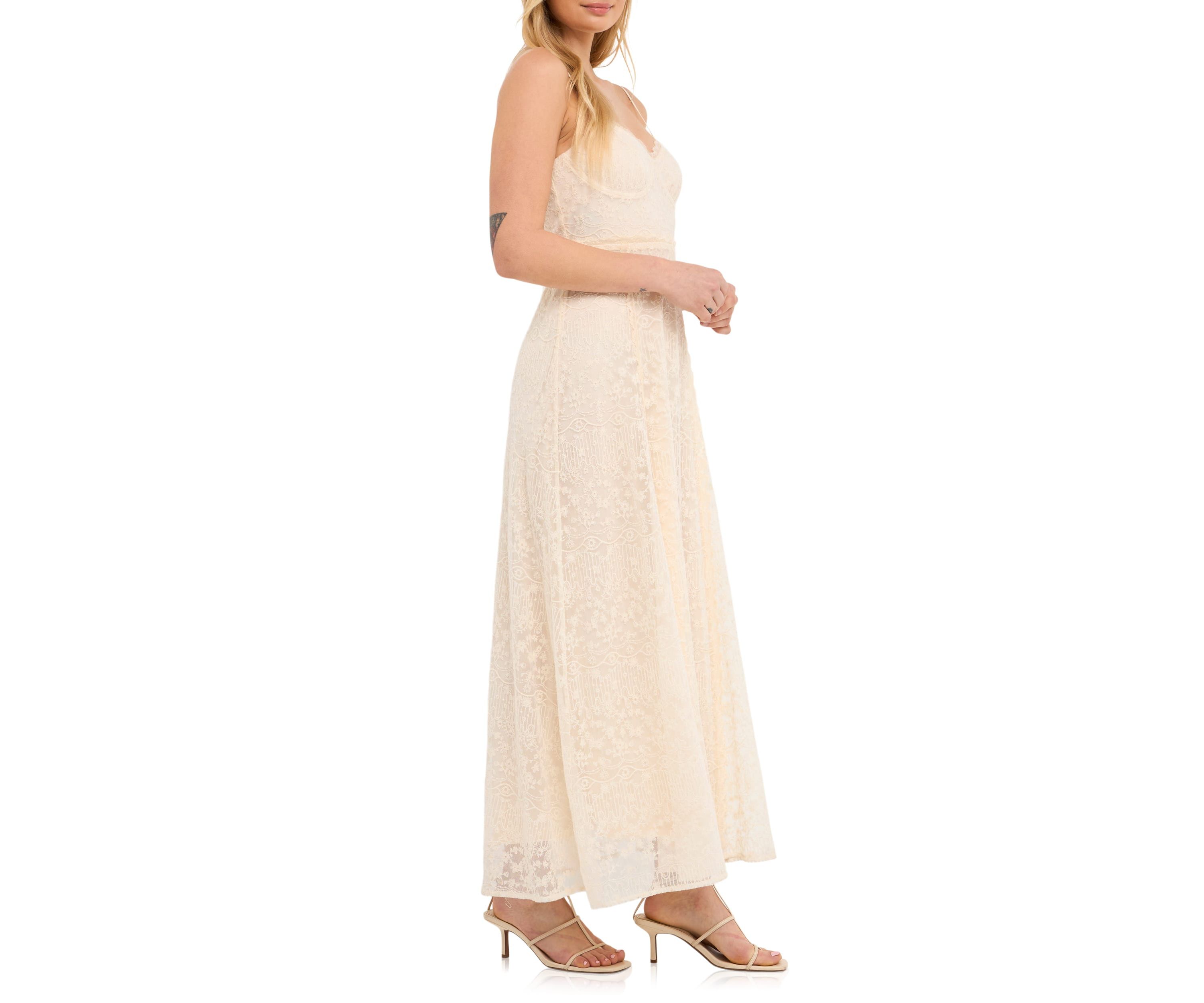 Embroidered Lace Camisole Dress