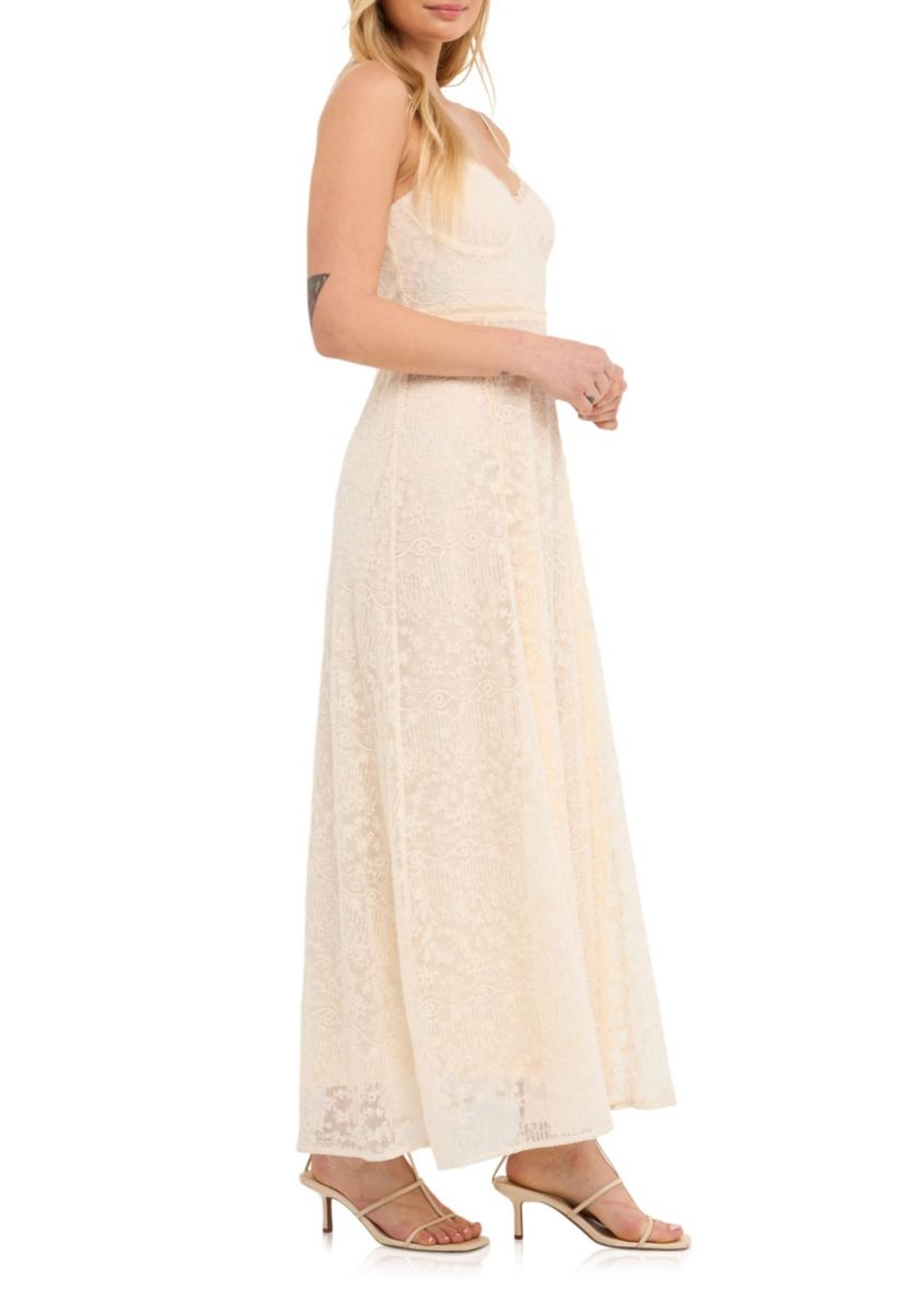 Embroidered Lace Camisole Dress
