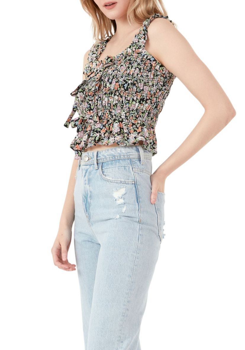 Floral Smocked Top