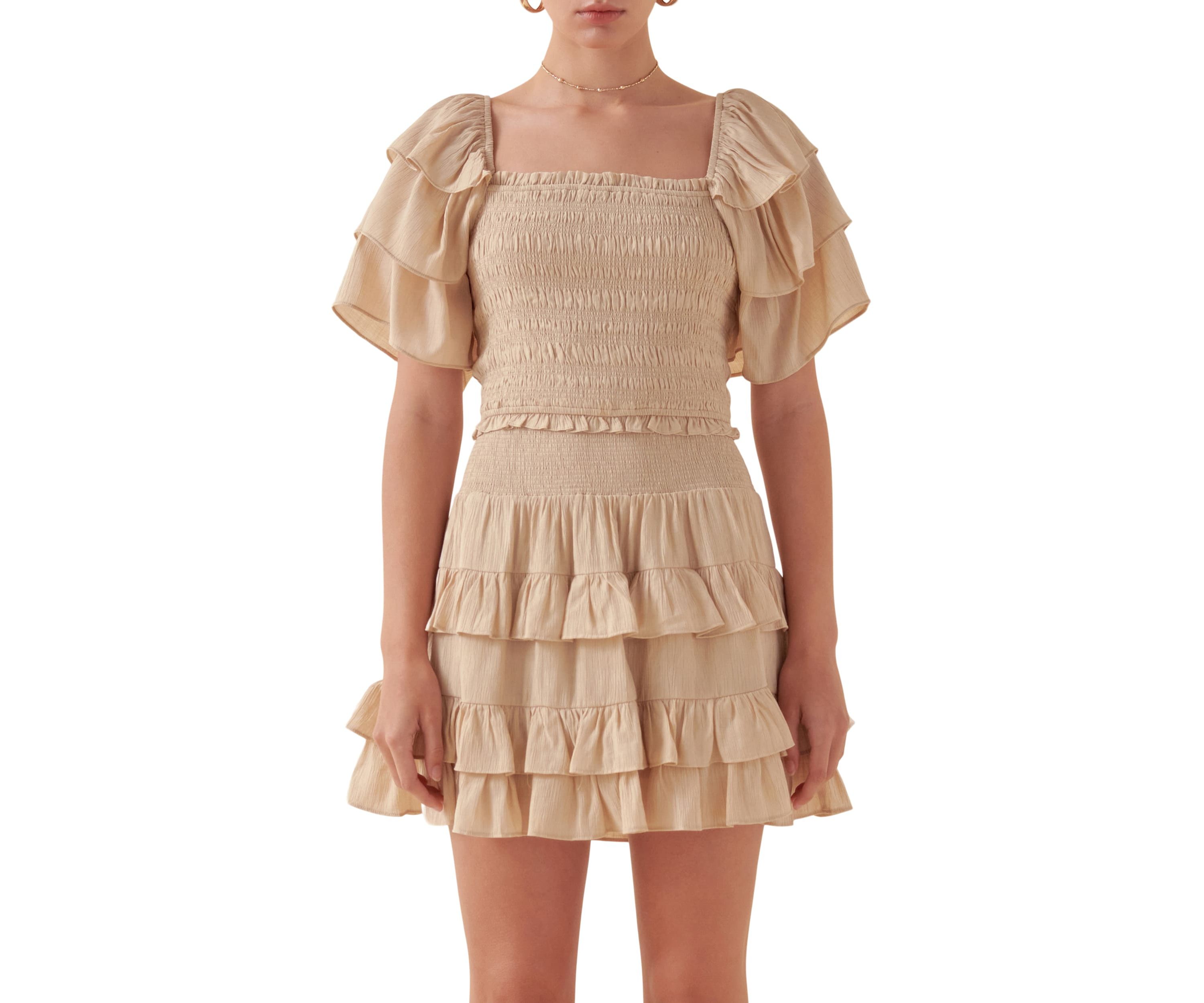 Smocked Ruffled Top