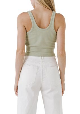 Raw Edge Tank Top