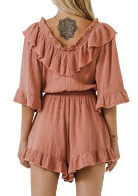 Ruffle Detail Romper