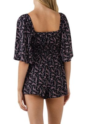 Floral Tied Detail Romper