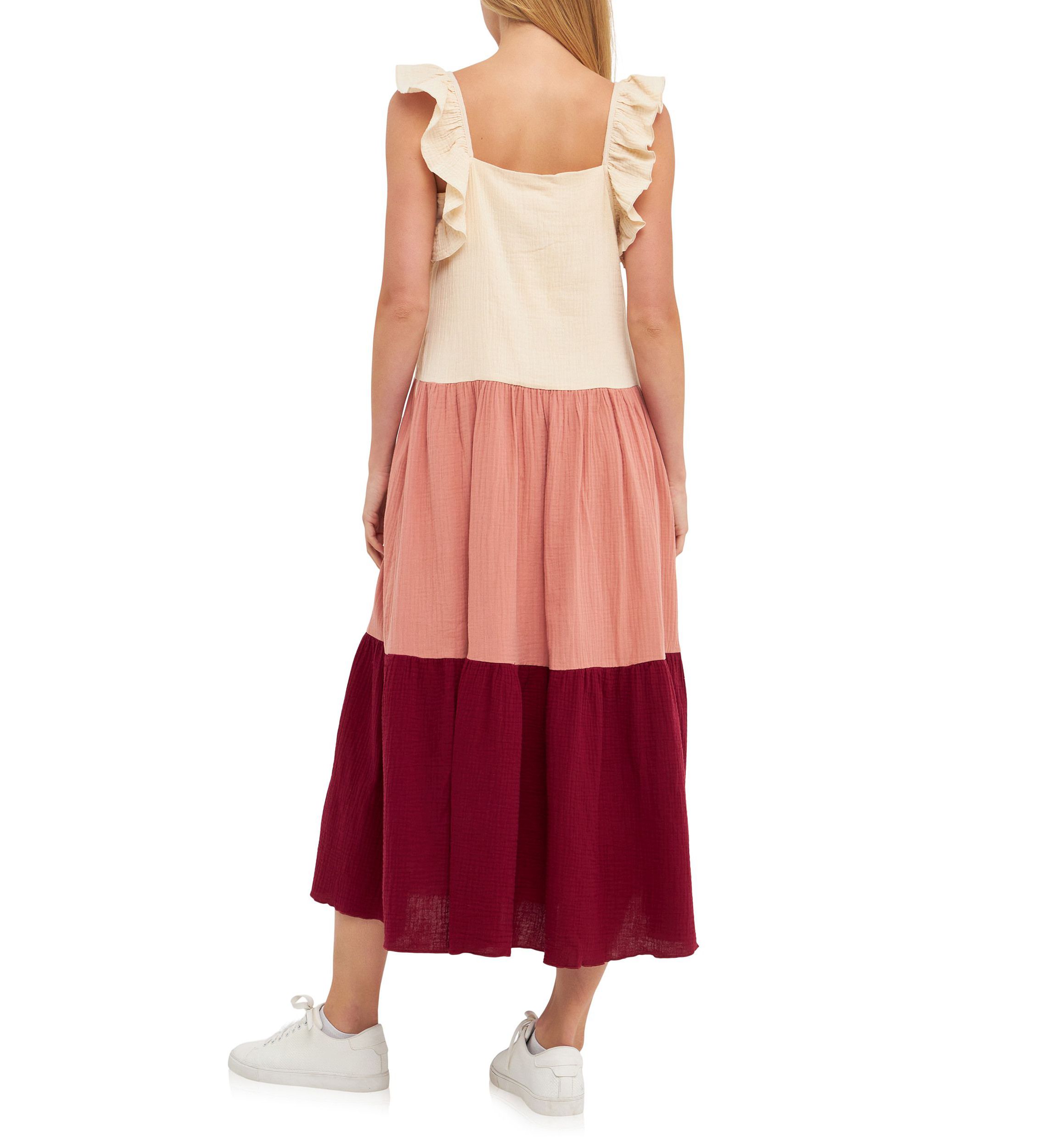 Color Block Midi Dress