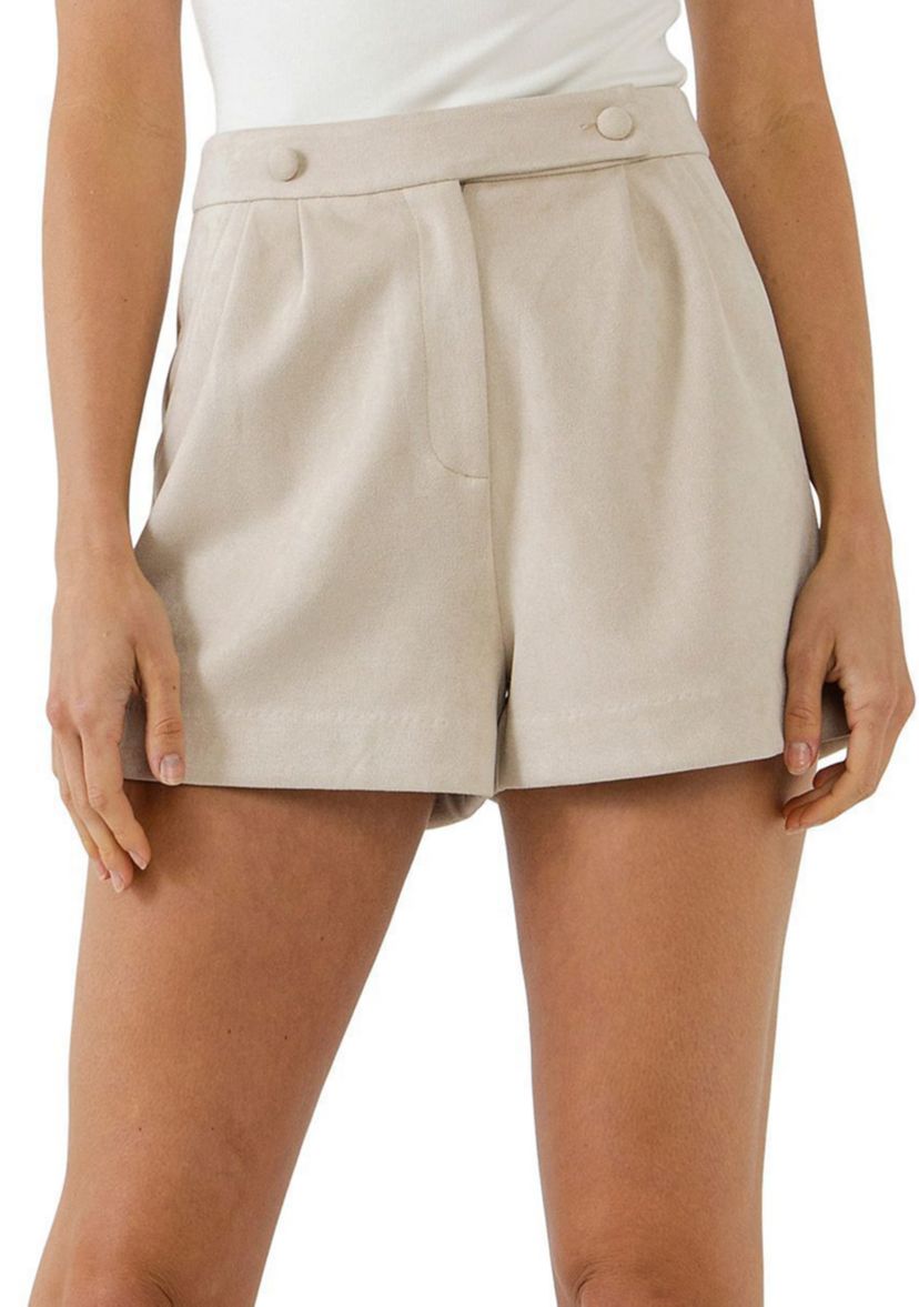 Suede Shorts