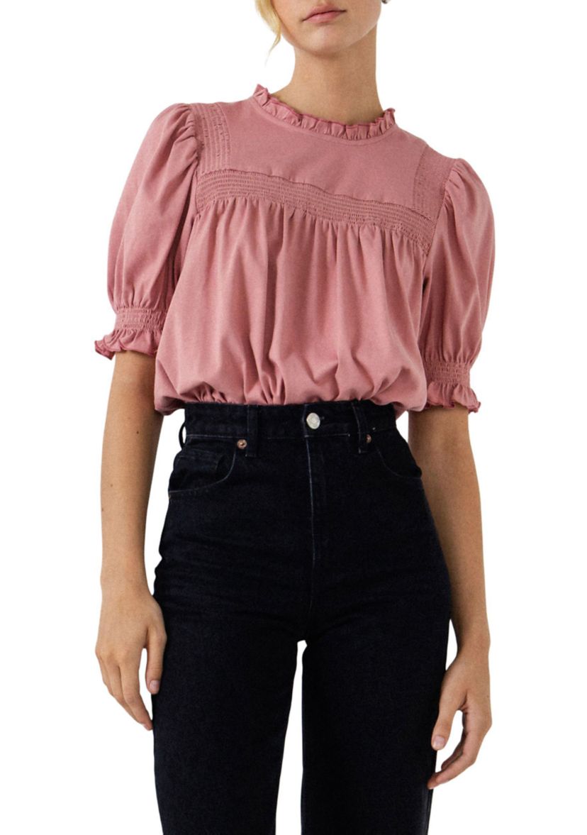 Smocking Yoke T-Shirt