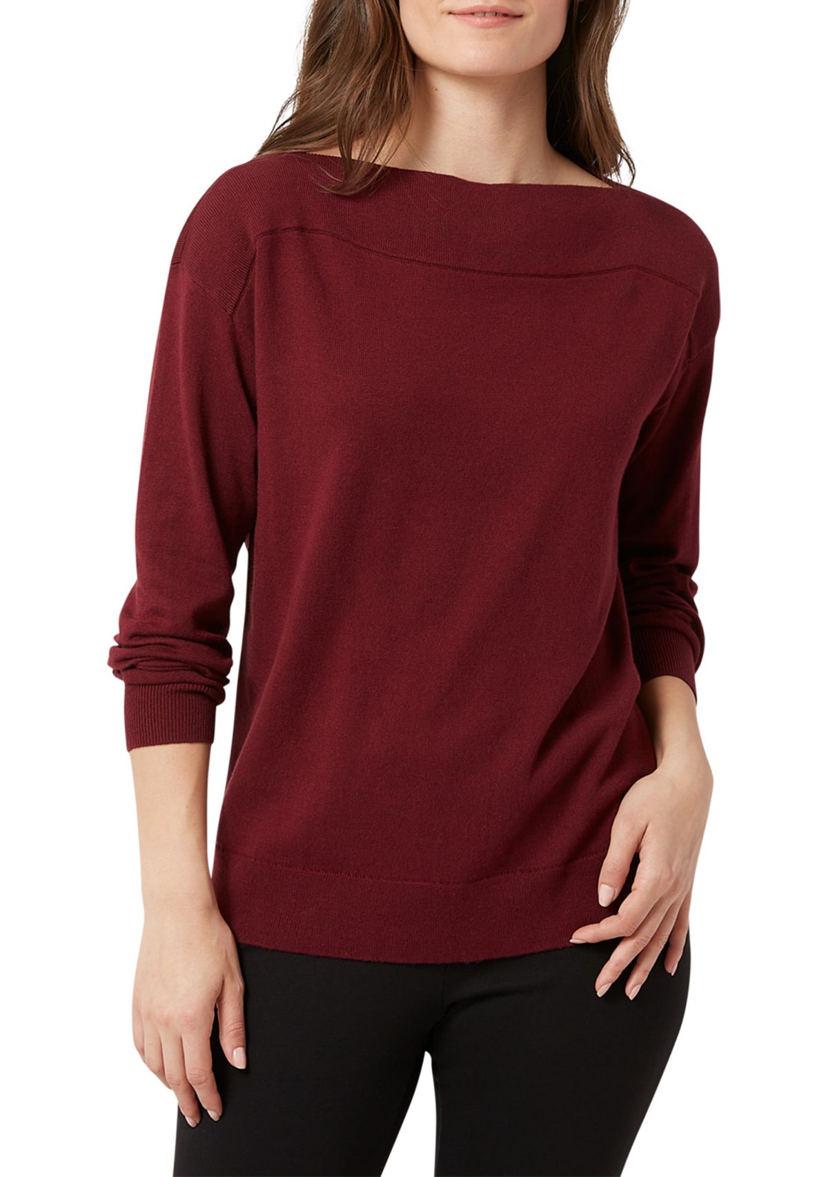 Womens Boat Neck Sweater