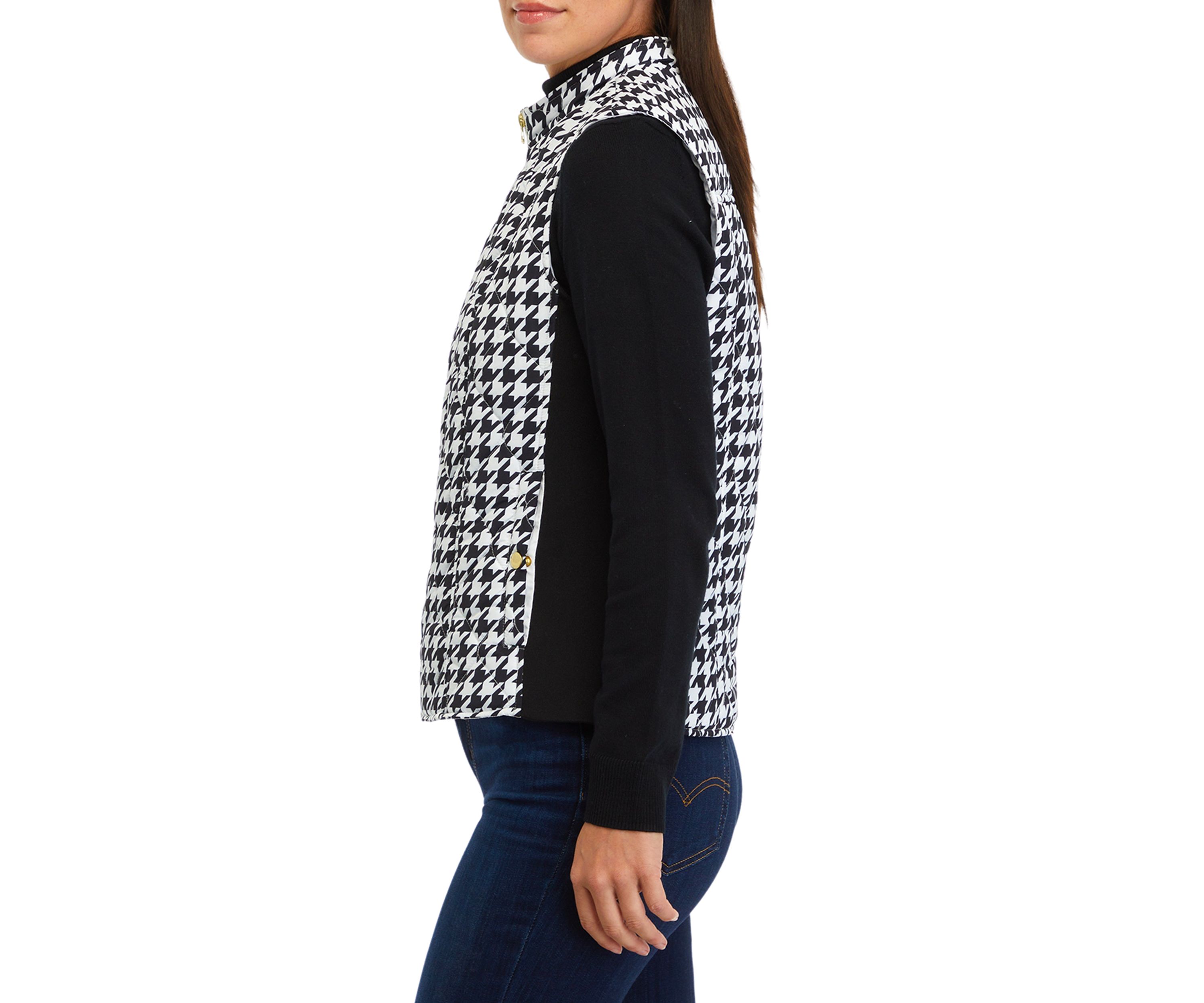 Petite Side Rib Printed Vest 