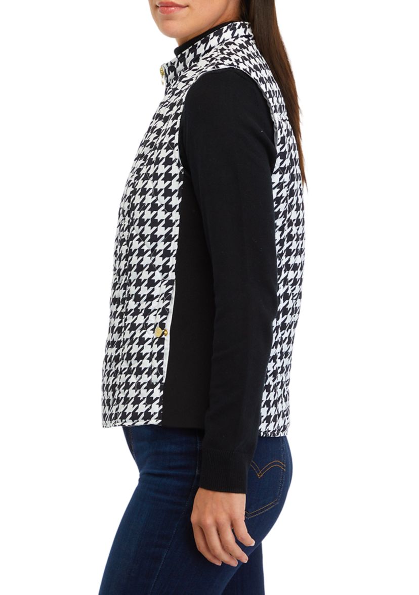 Petite Side Rib Printed Vest 