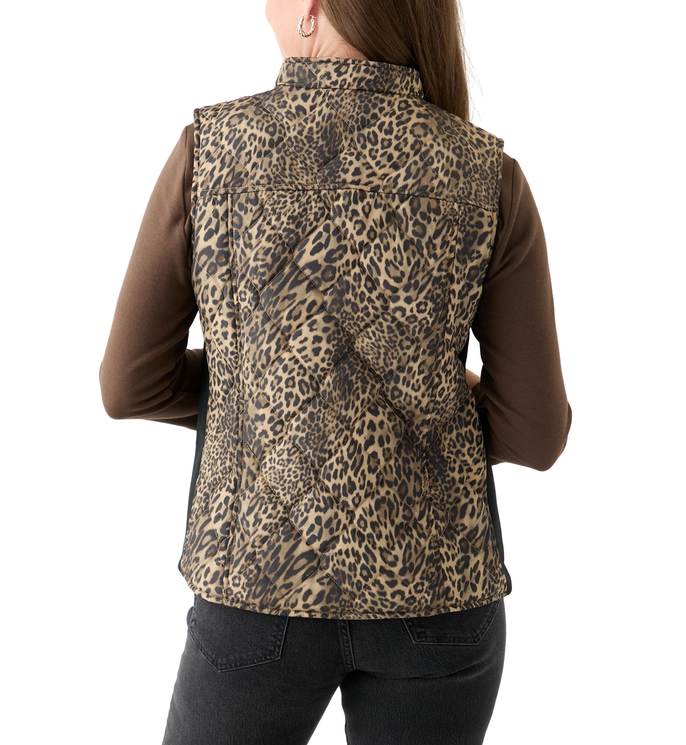 Petite Side Ribbed Printed Vest