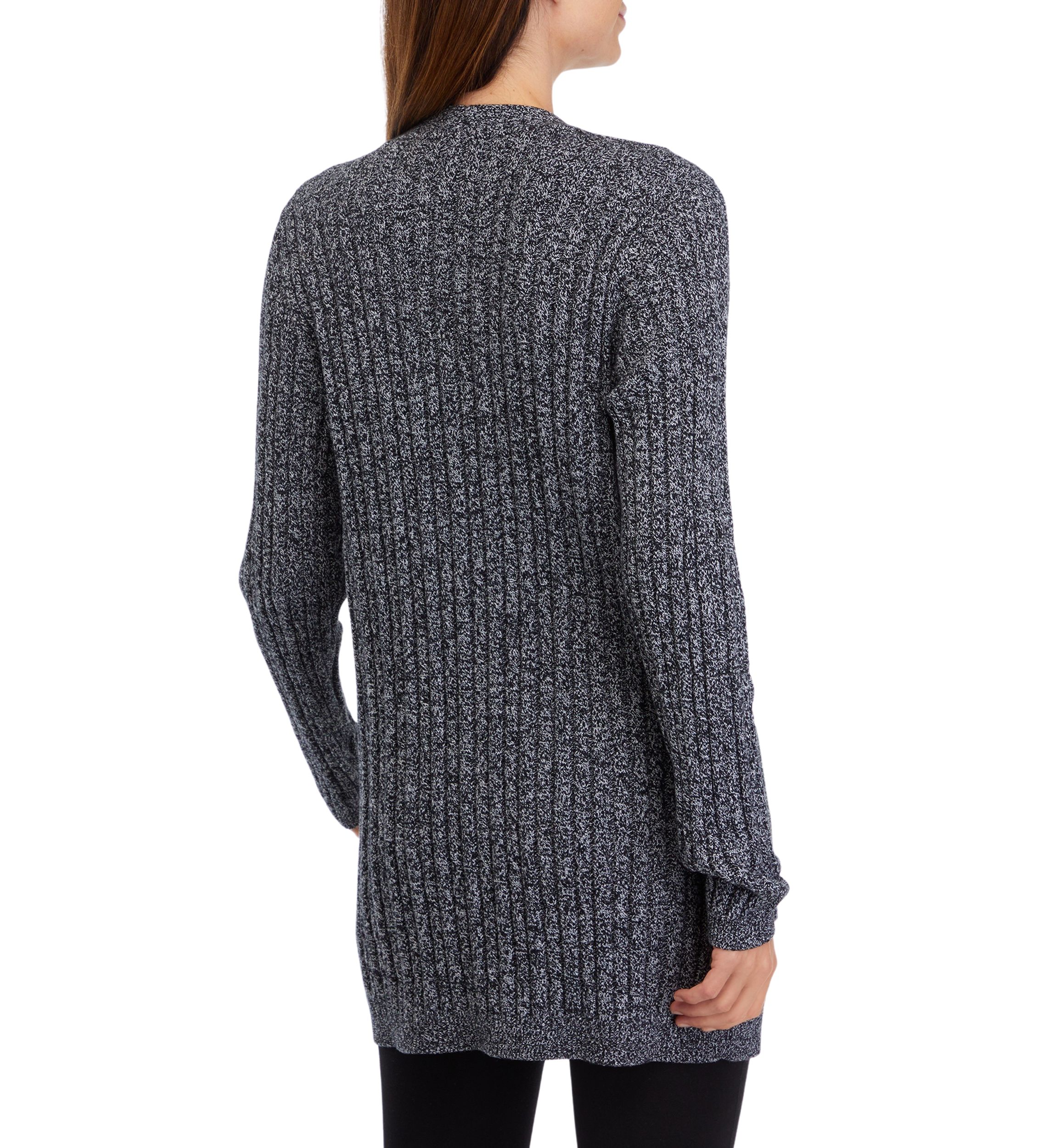 Womens Long Sleeve Cable Knit Cardigan 