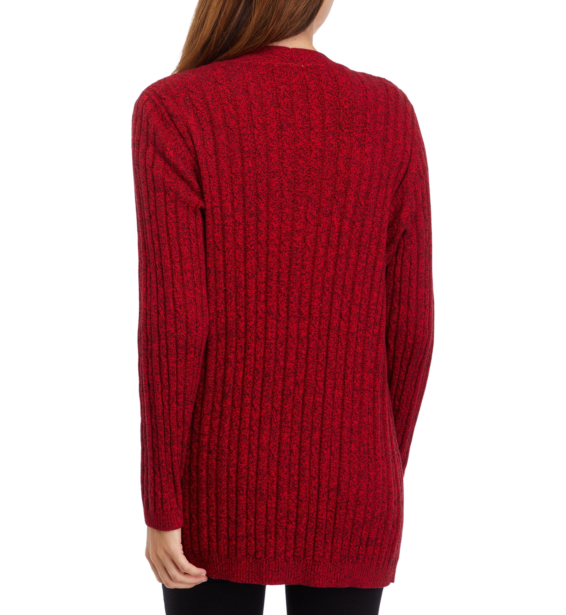 Kim Rogers Women's Long Sleeve Cable Knit Cardigan | Belk