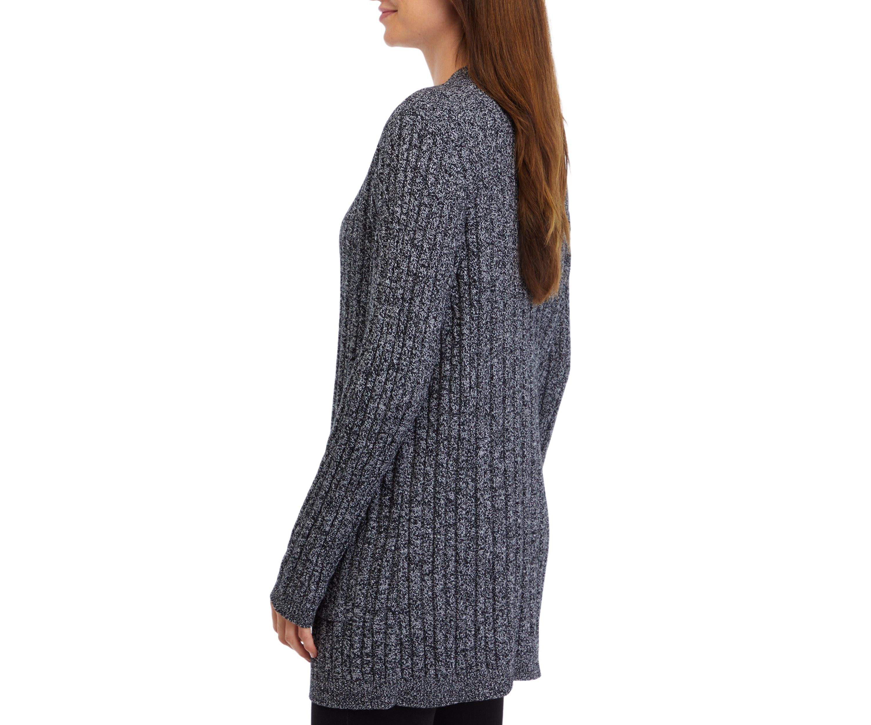Womens Long Sleeve Cable Knit Cardigan 