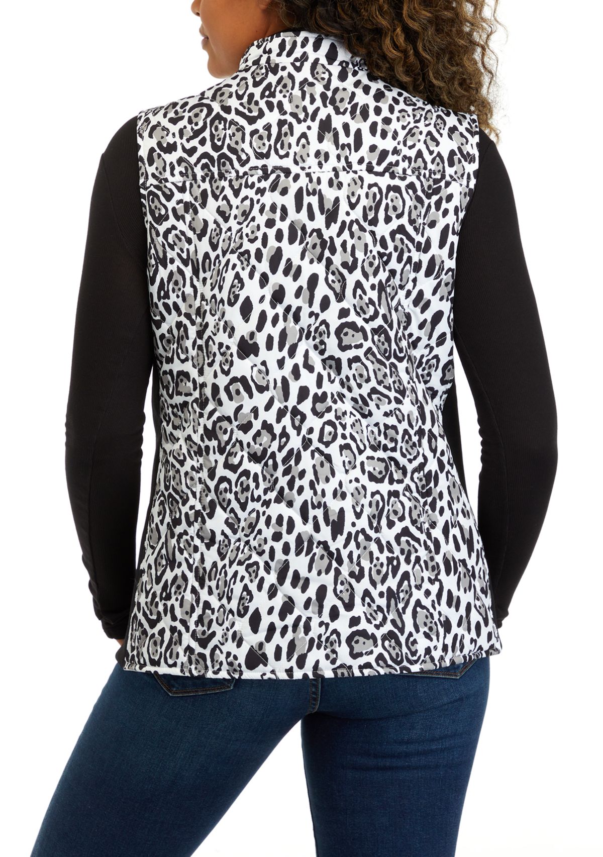 Womens Printed Side Rib Vest 