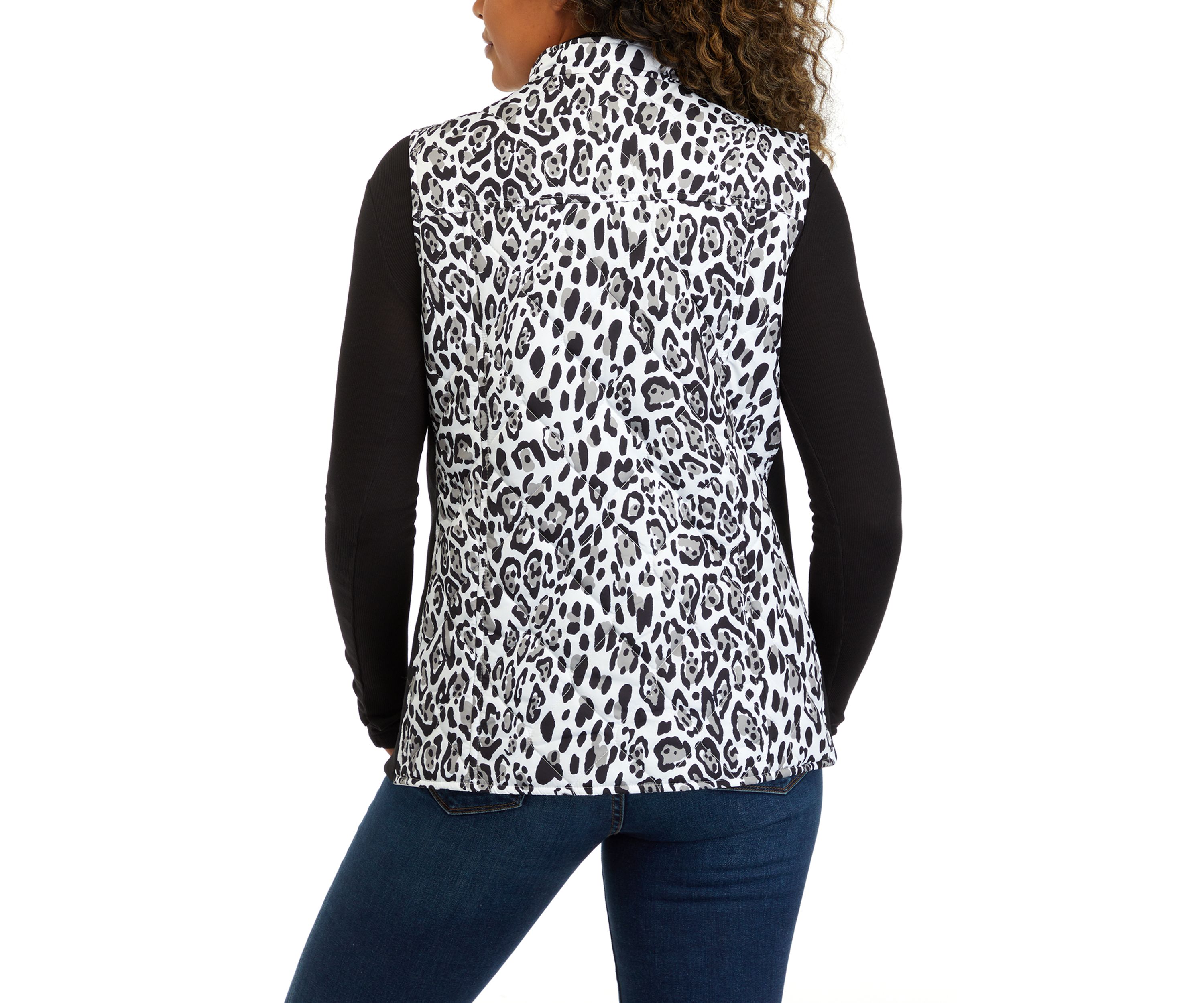 Womens Printed Side Rib Vest 