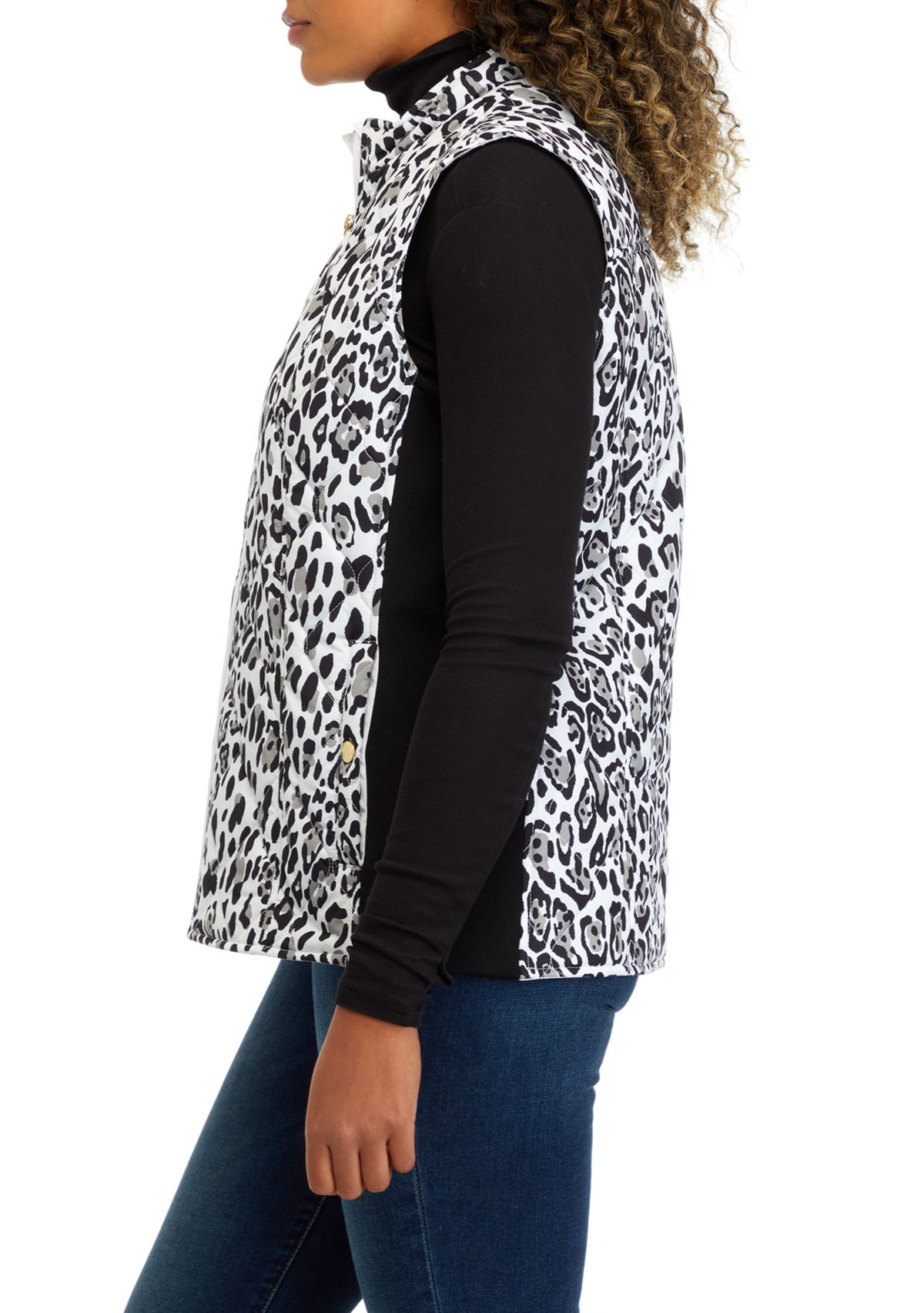 Womens Printed Side Rib Vest 