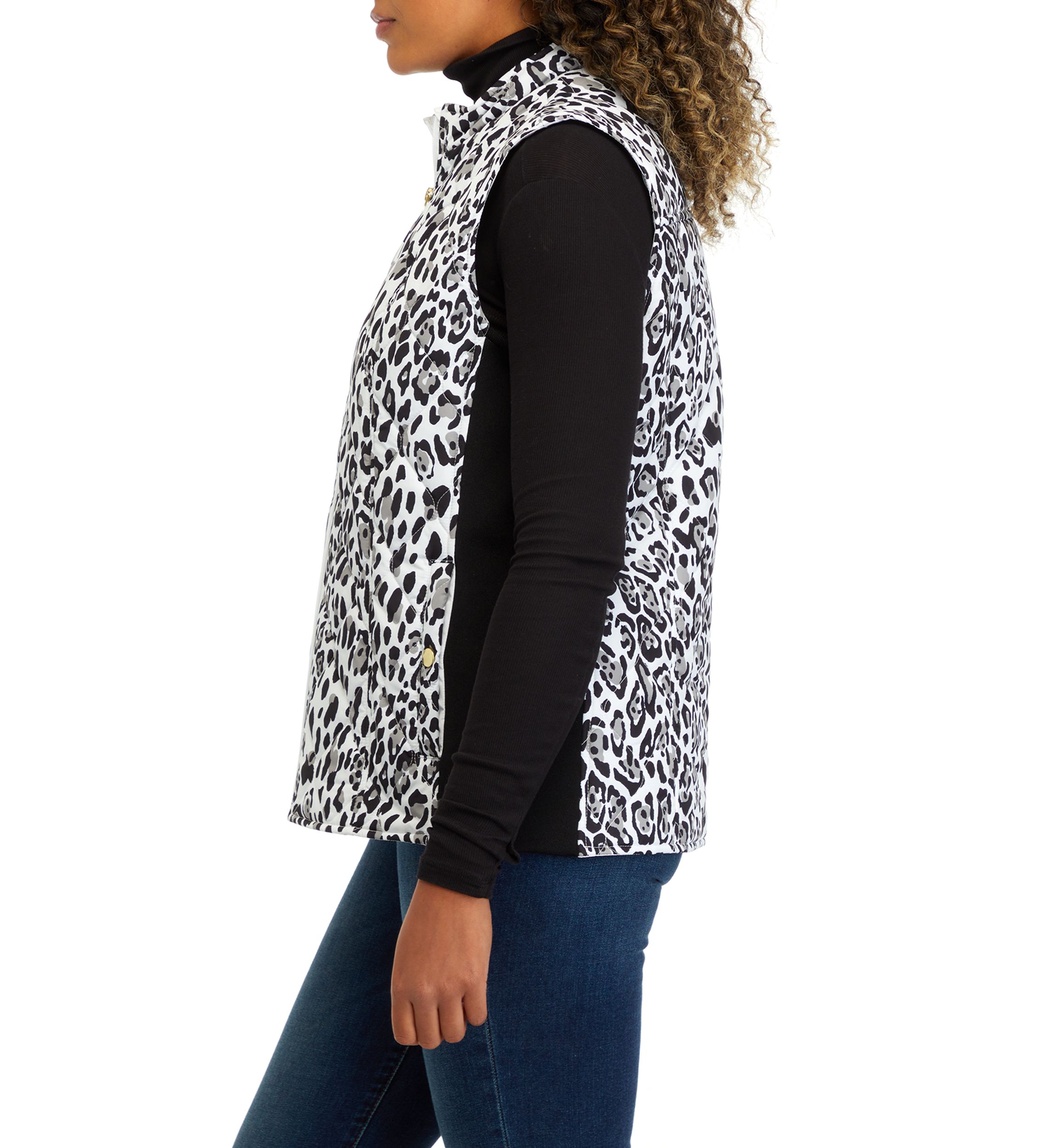 Womens Printed Side Rib Vest 