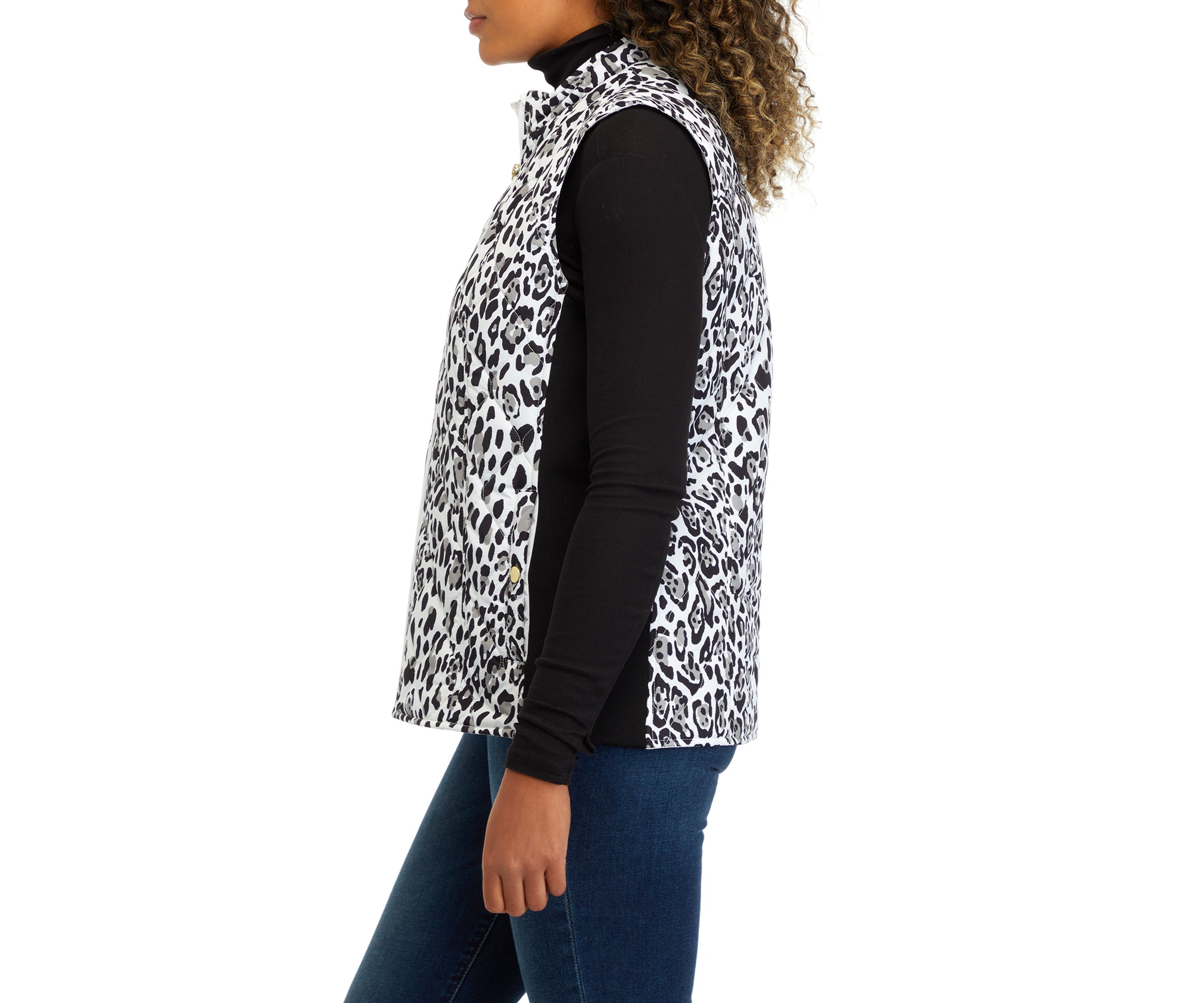 Womens Printed Side Rib Vest 
