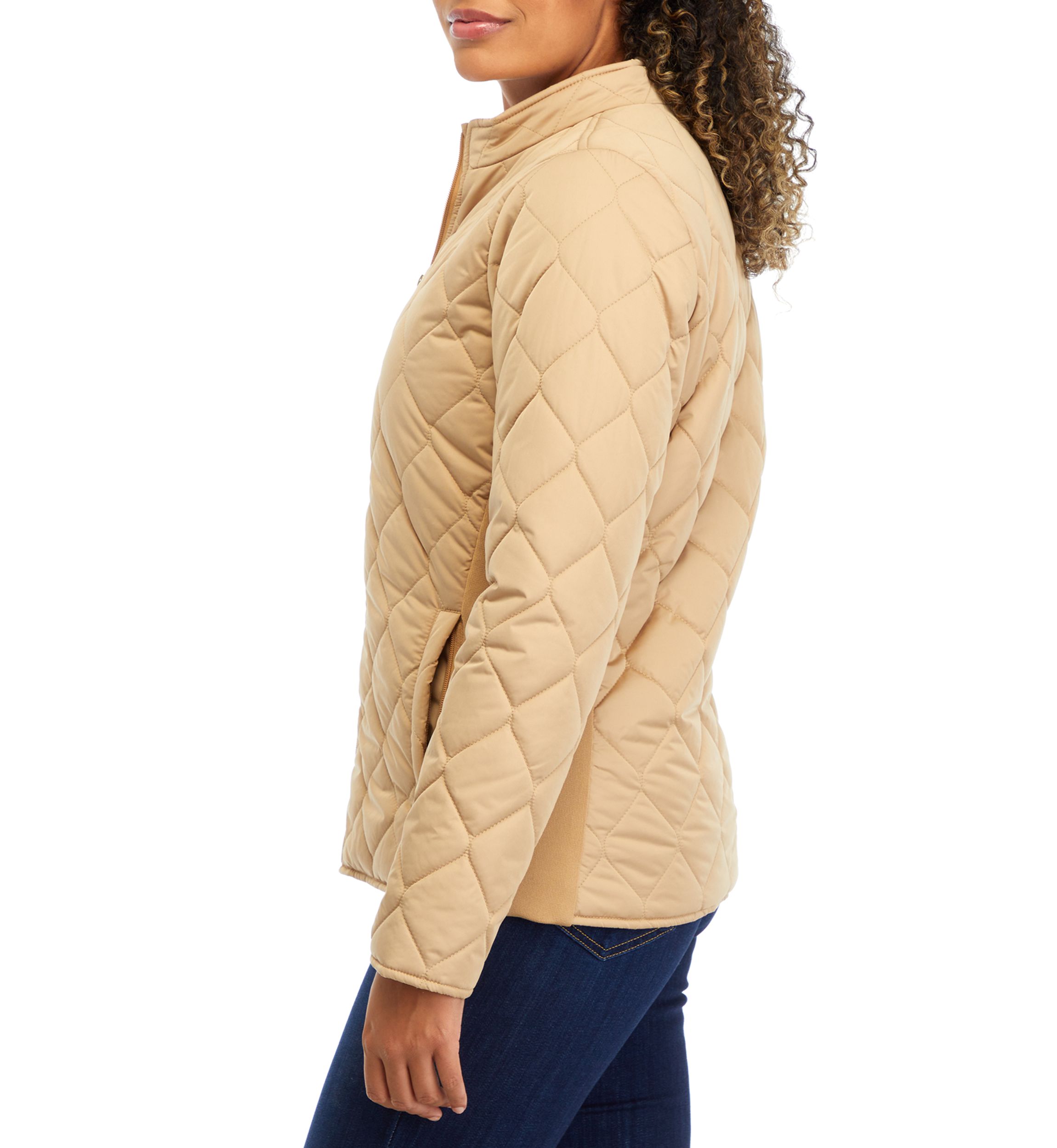 Womens Side Rib Puff Jacket