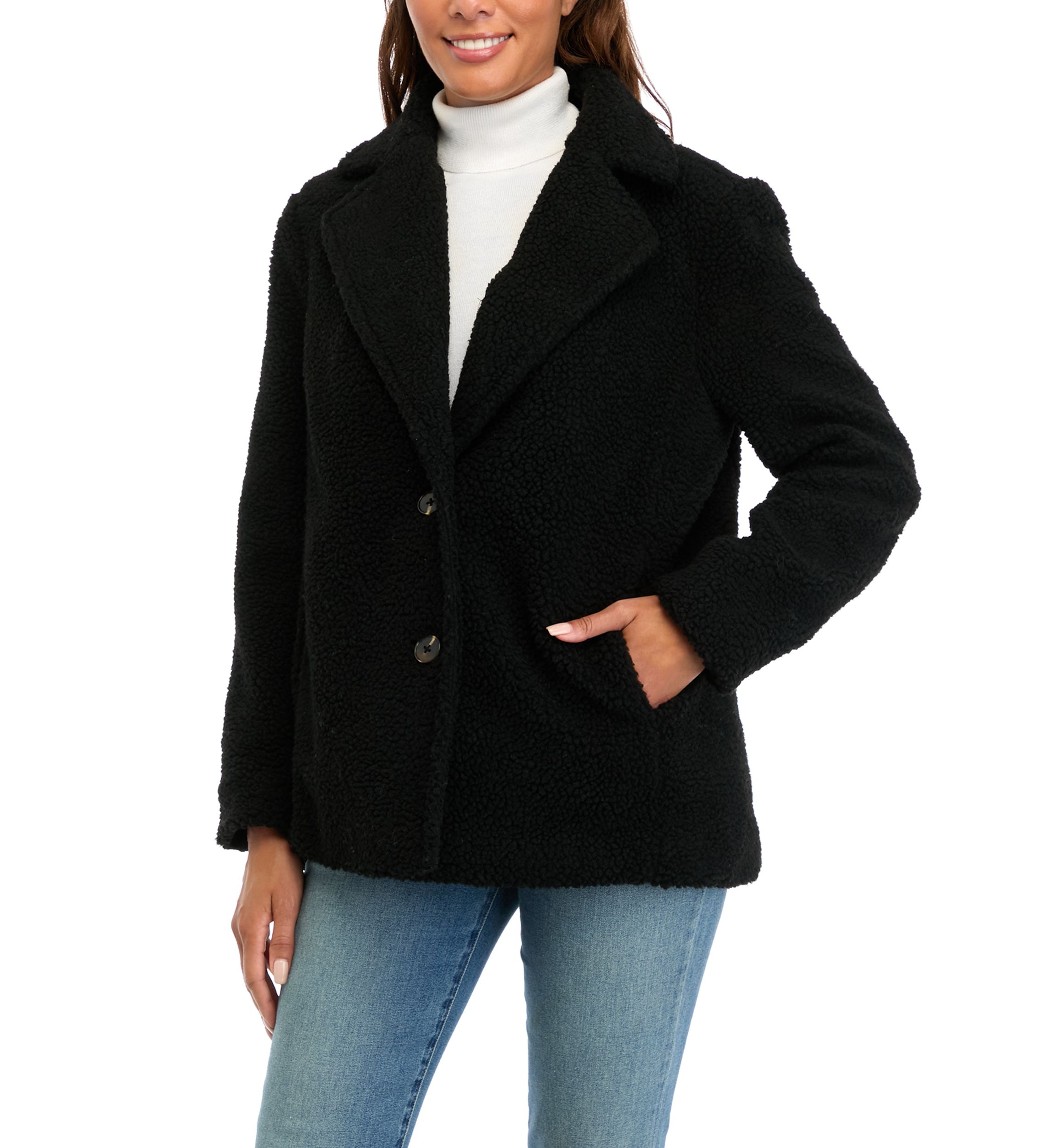 Womens Long Sleeve Sherpa Jacket