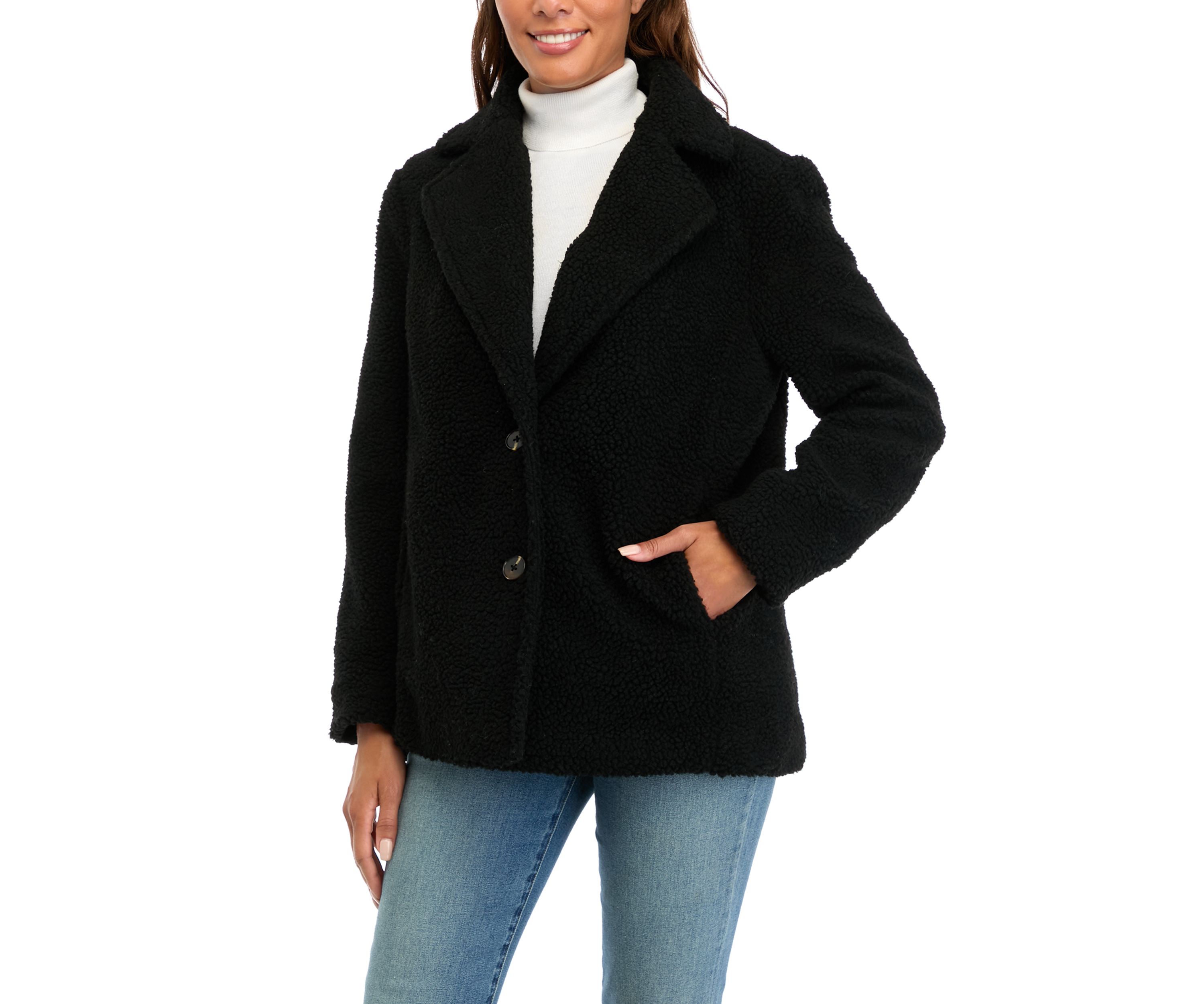 Womens Long Sleeve Sherpa Jacket